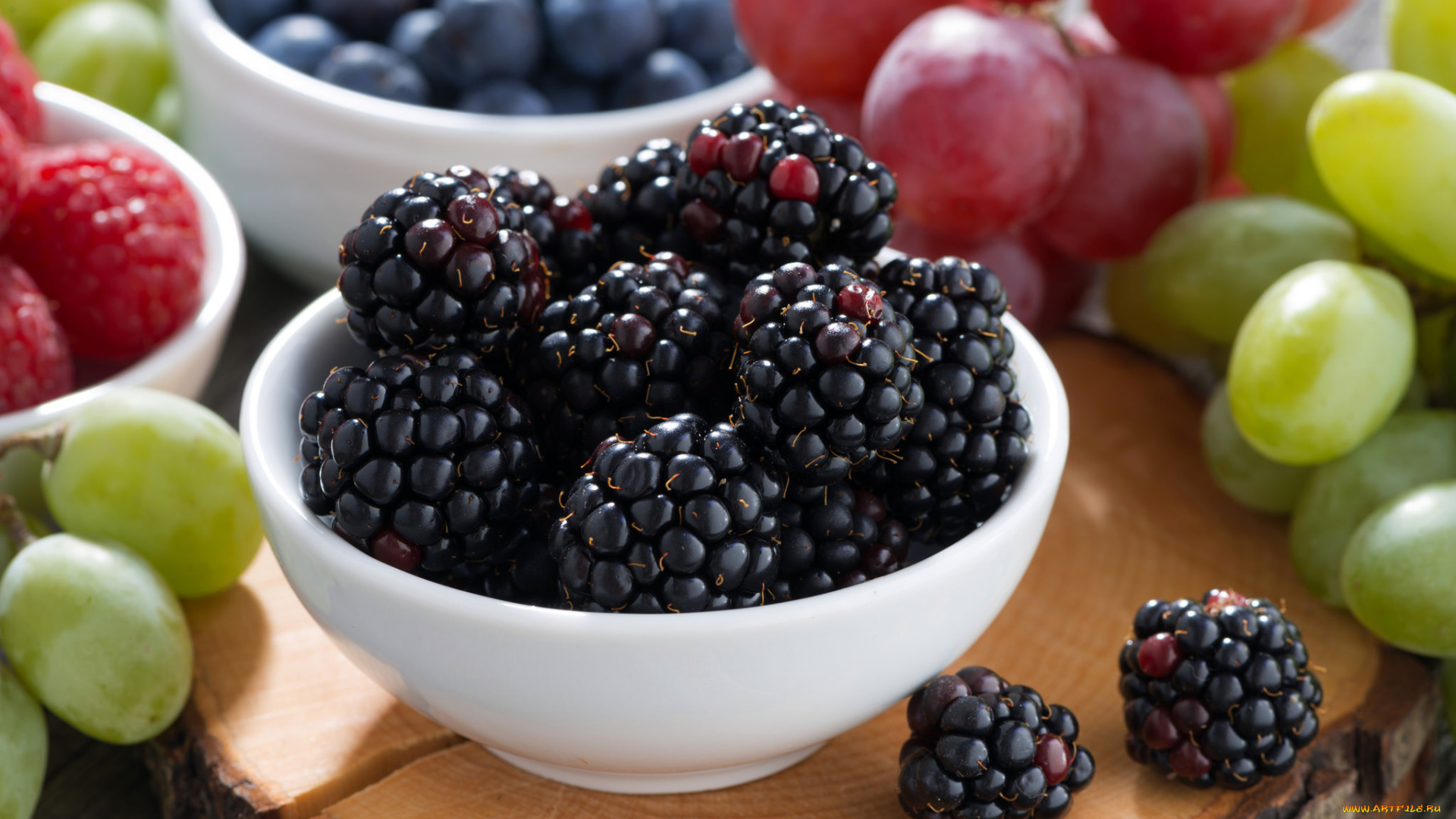 еда, фрукты, , ягоды, виноград, ежевика, ягоды, макро