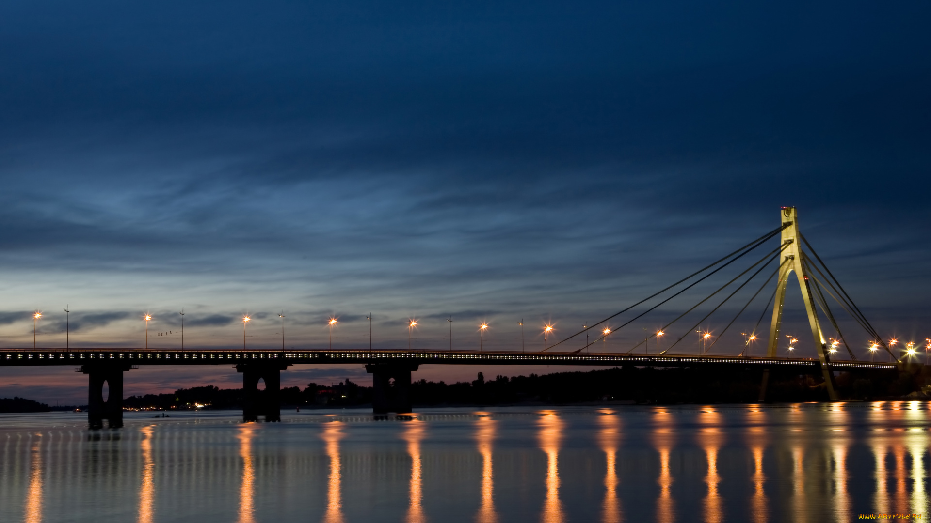 города, -, мосты, московский, мост, днепр, киев