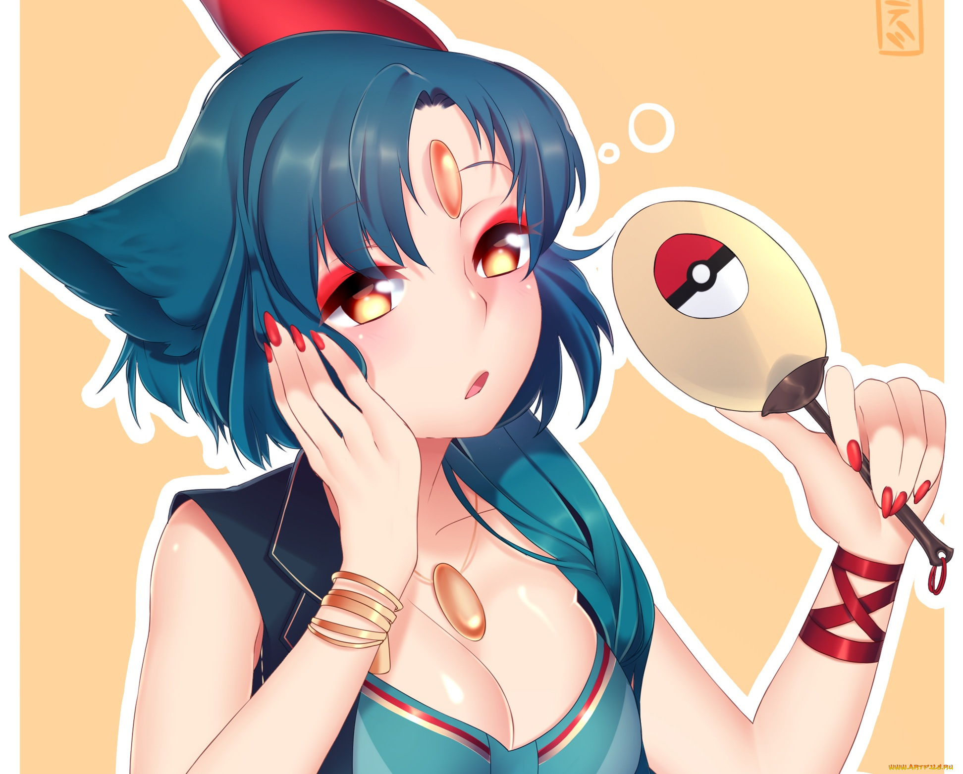 аниме, pokemon, sneasel, matemi