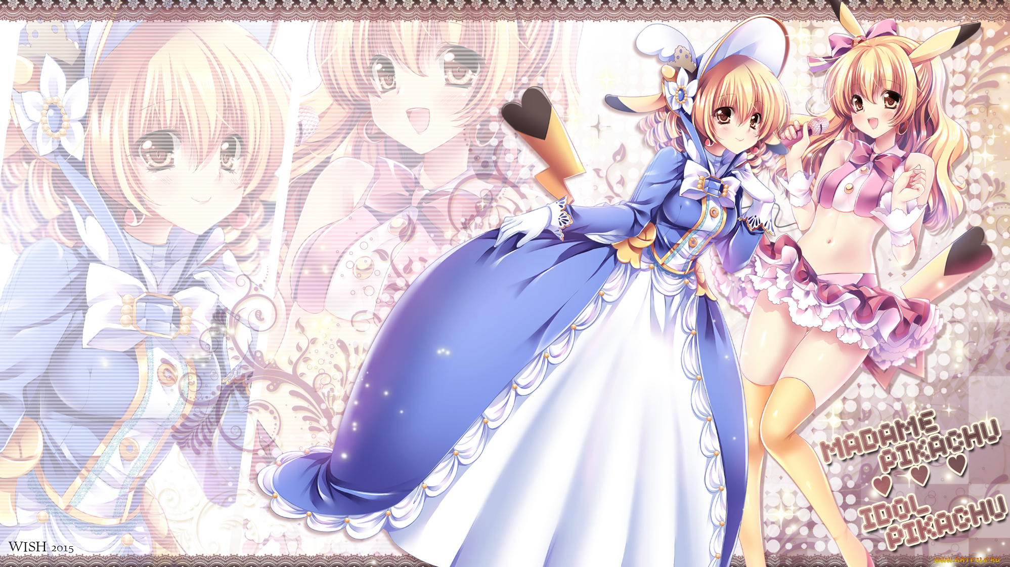 аниме, pokemon, девочки, косплей, покемон, пикачу