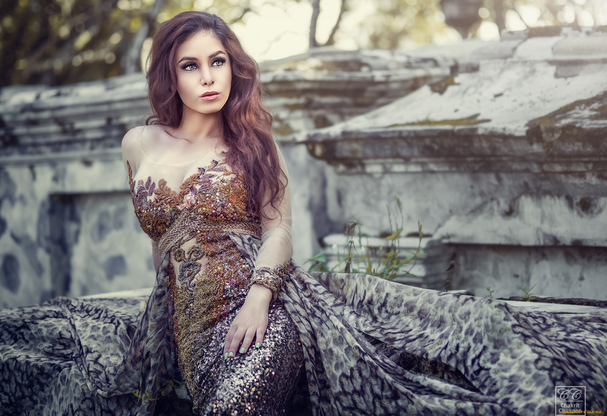 девушки, -unsort, , брюнетки, , шатенки, волосы, платье, азиатка