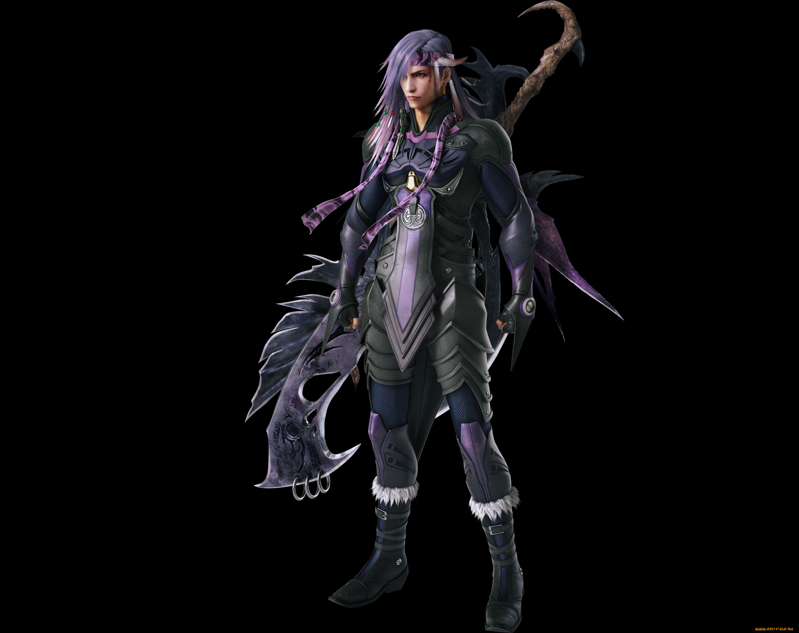 видео, игры, final, fantasy, xiii-2, чёрный, фон, парень