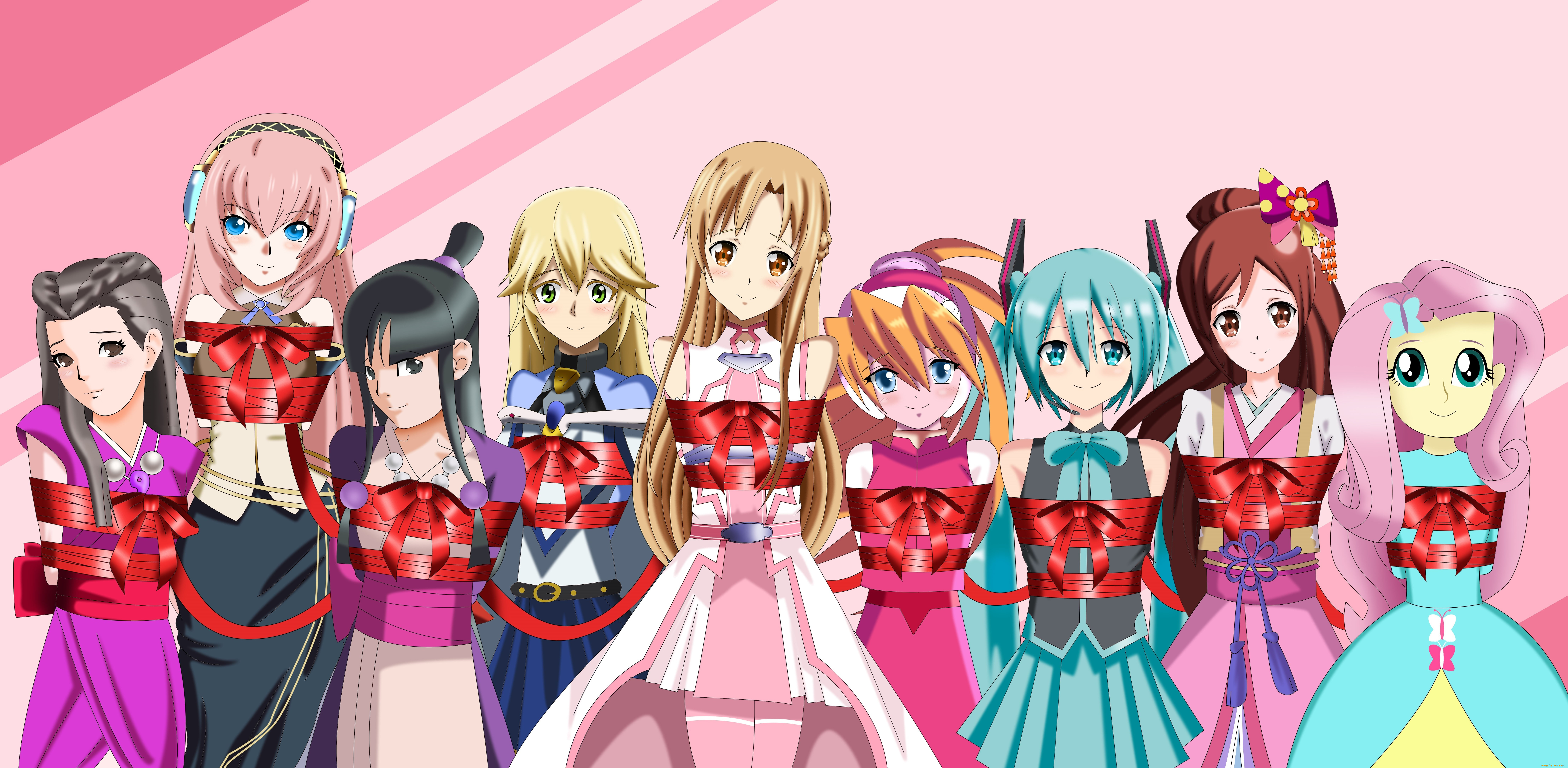 аниме, unknown, , другое, фон, взгляд, девушки