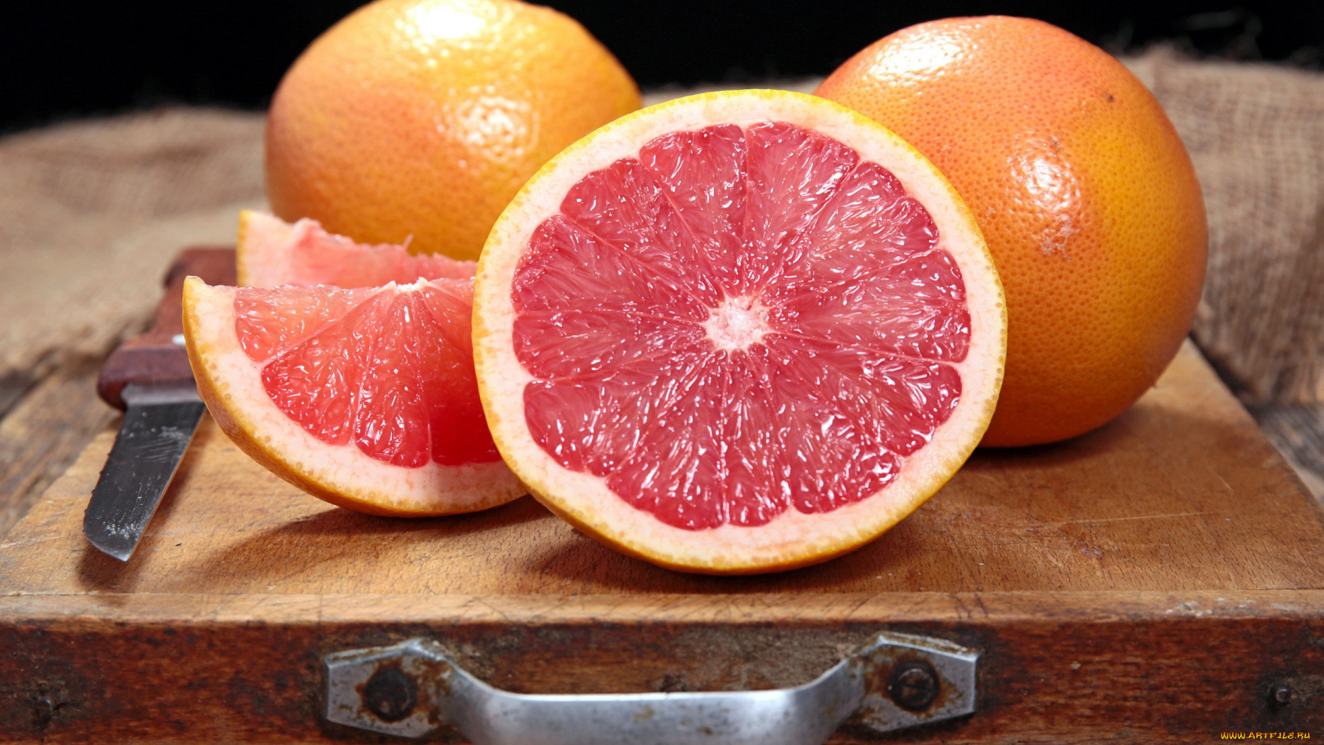 еда, цитрусы, грейпфрут