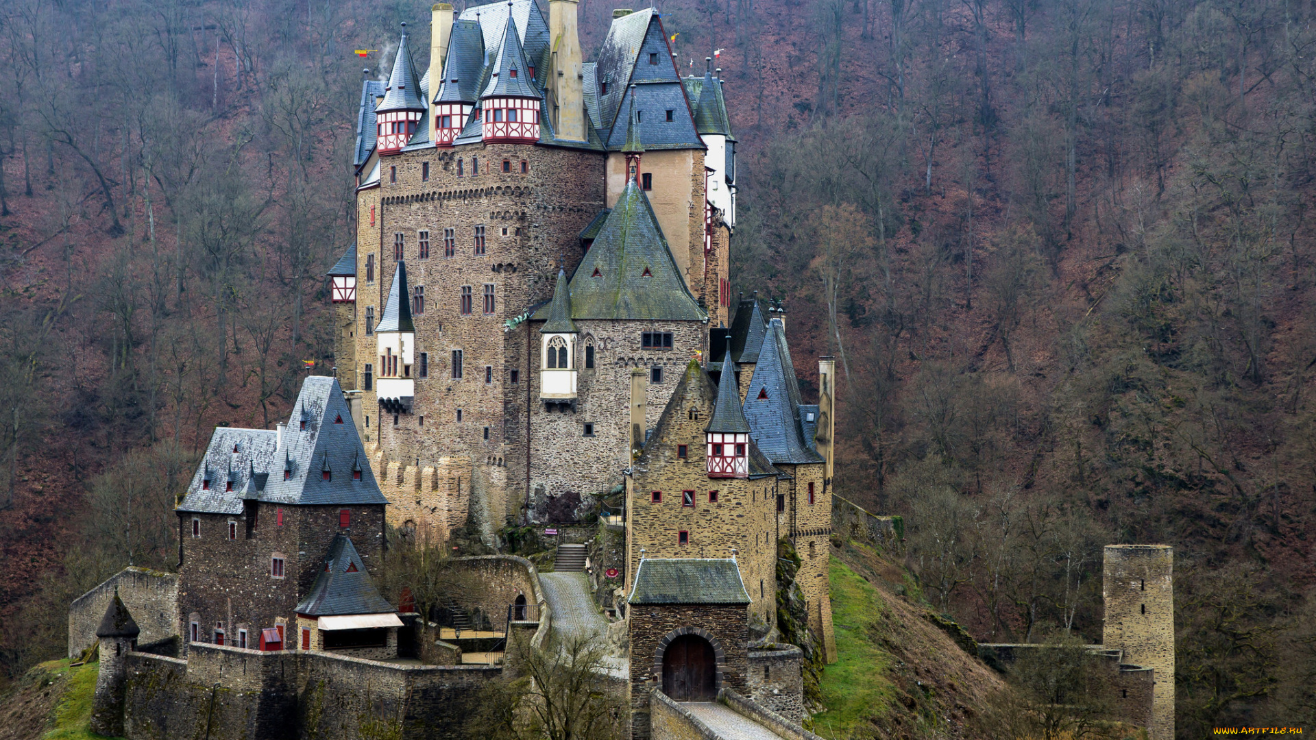 eltz, castle, города, замки, германии, замок