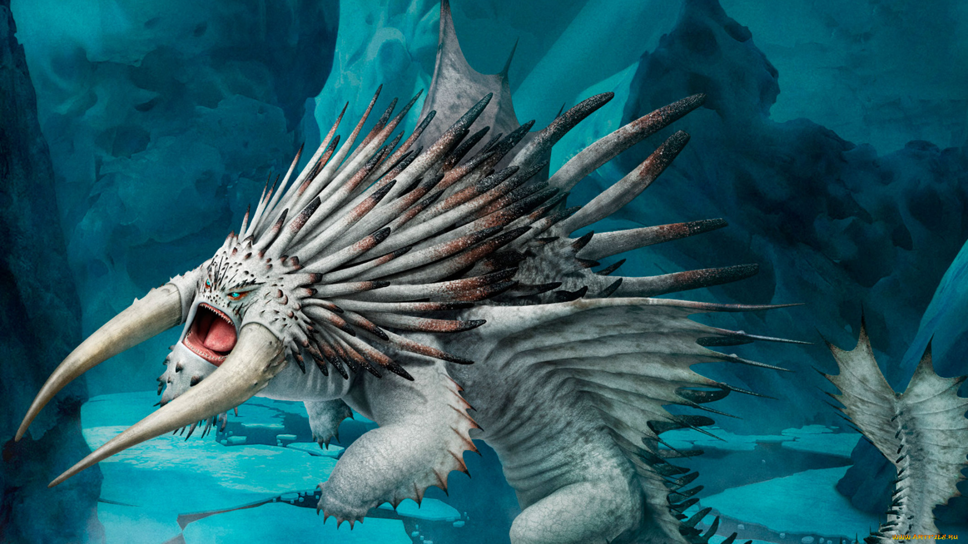 фэнтези, драконы, дракон, монстр, рога, колючий, чудище, зверь