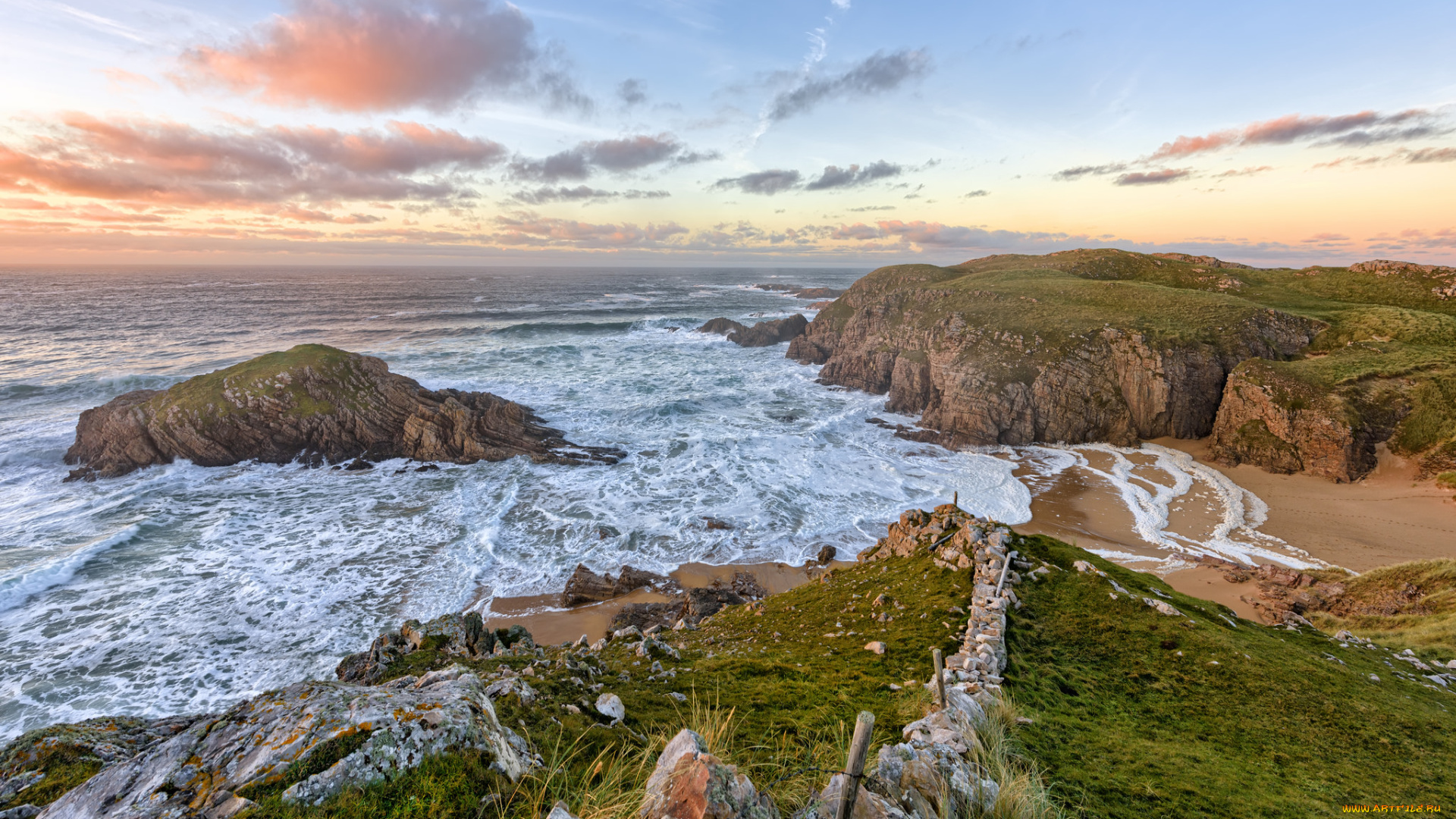 природа, побережье, берег, море