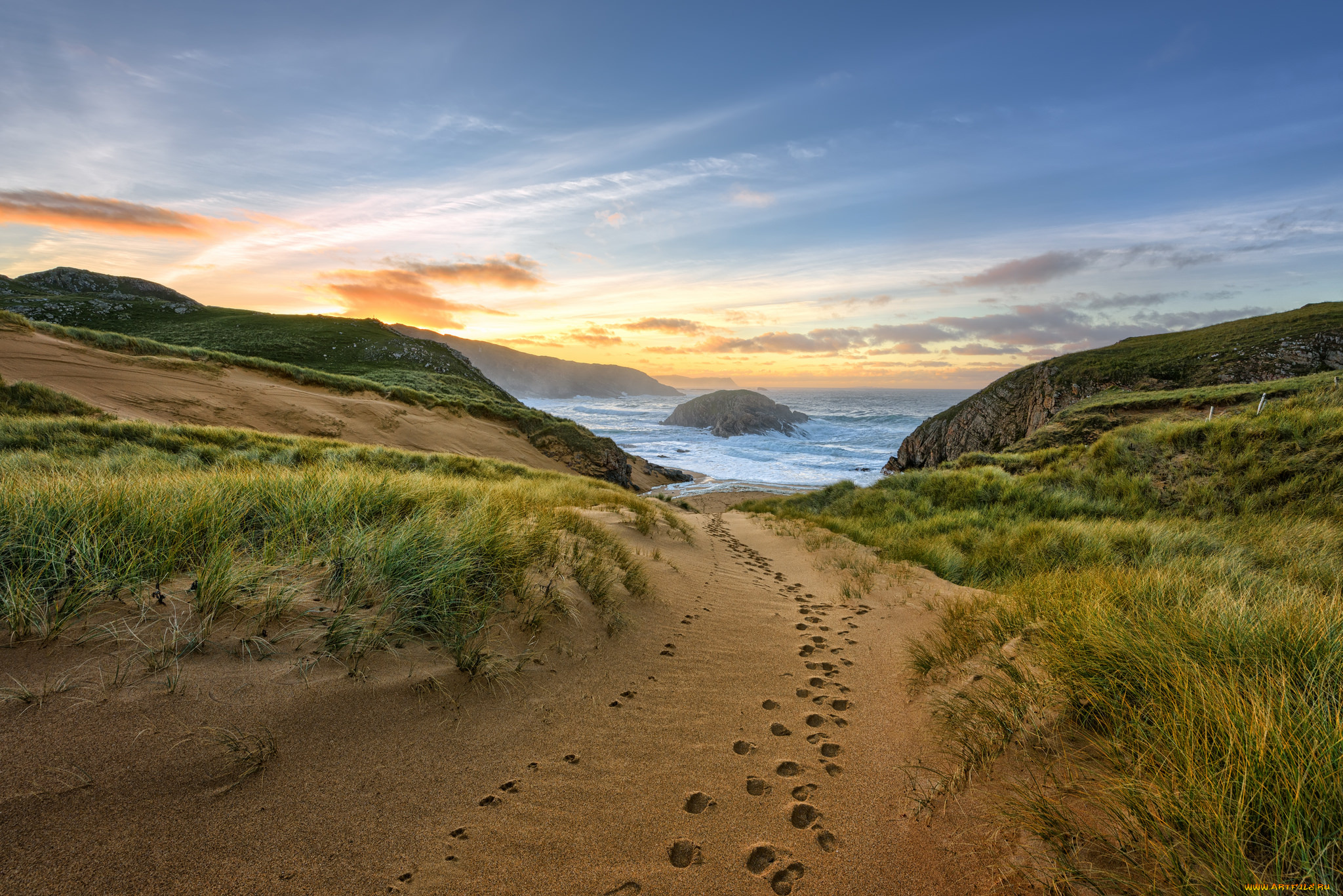 природа, побережье, берег, море