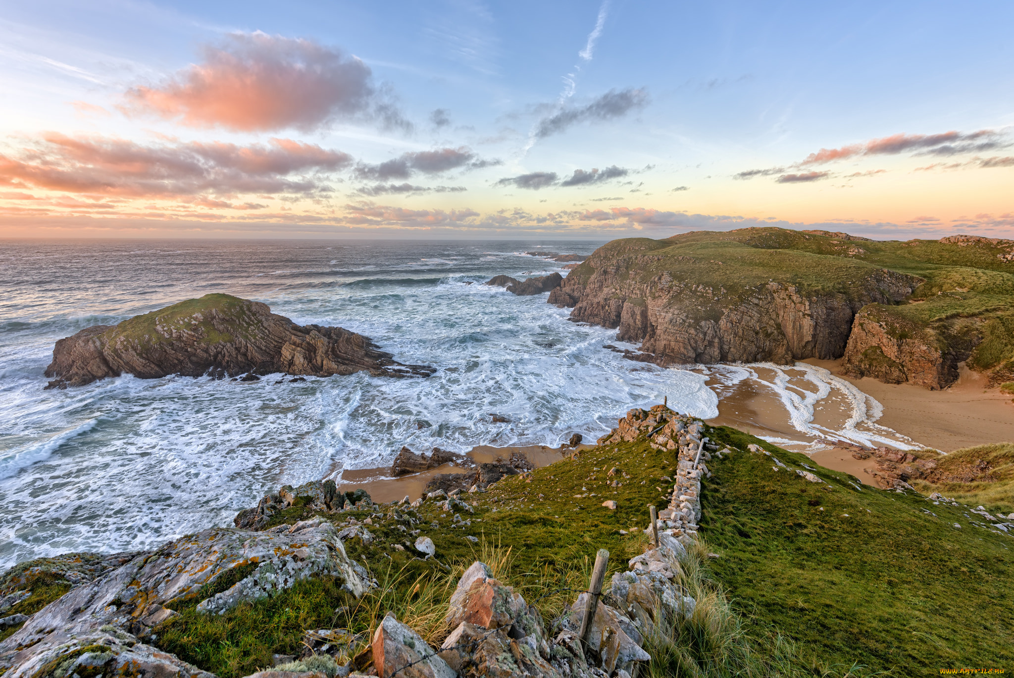 природа, побережье, берег, море