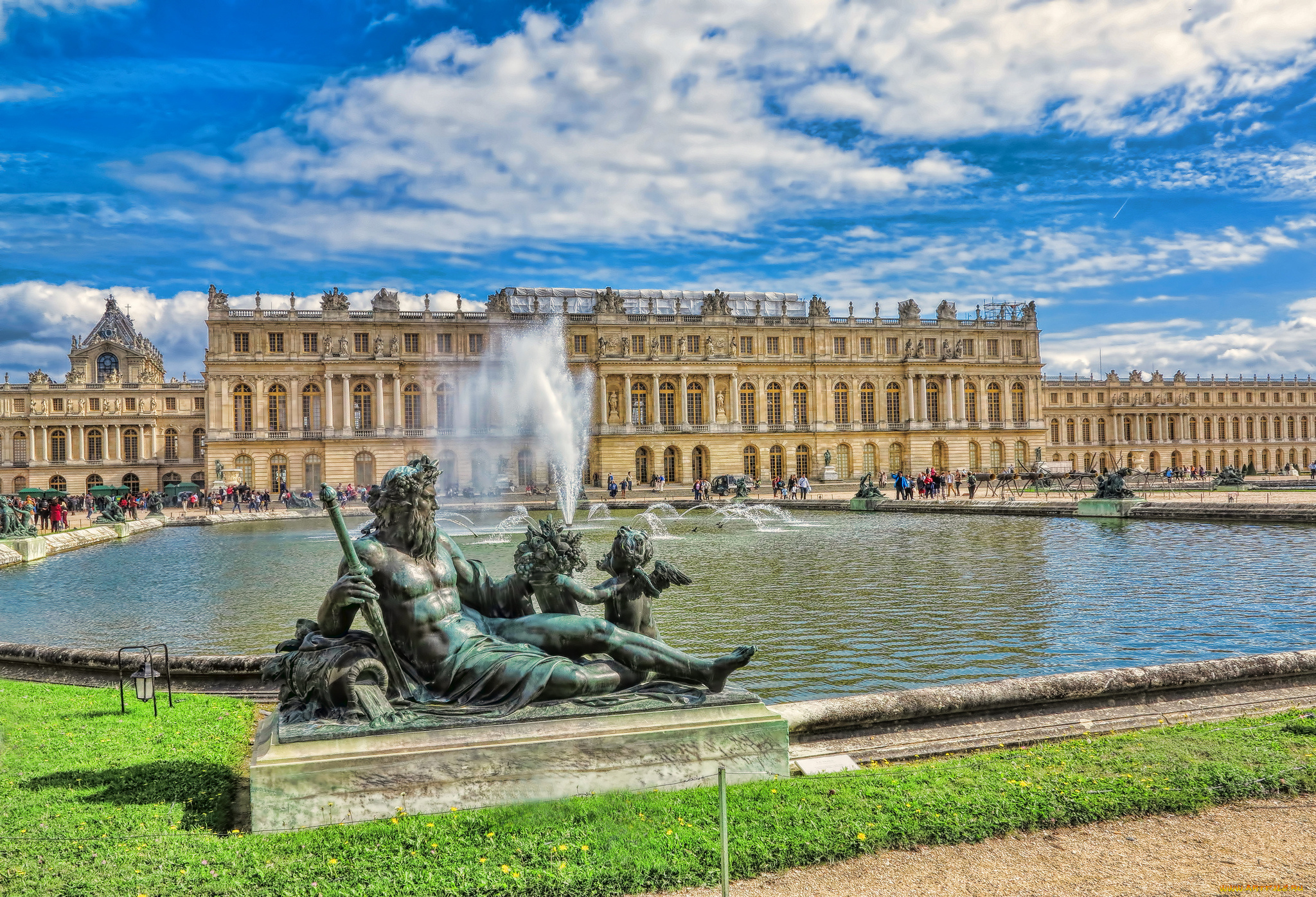 versailles, города, париж, , франция, дворец, парк