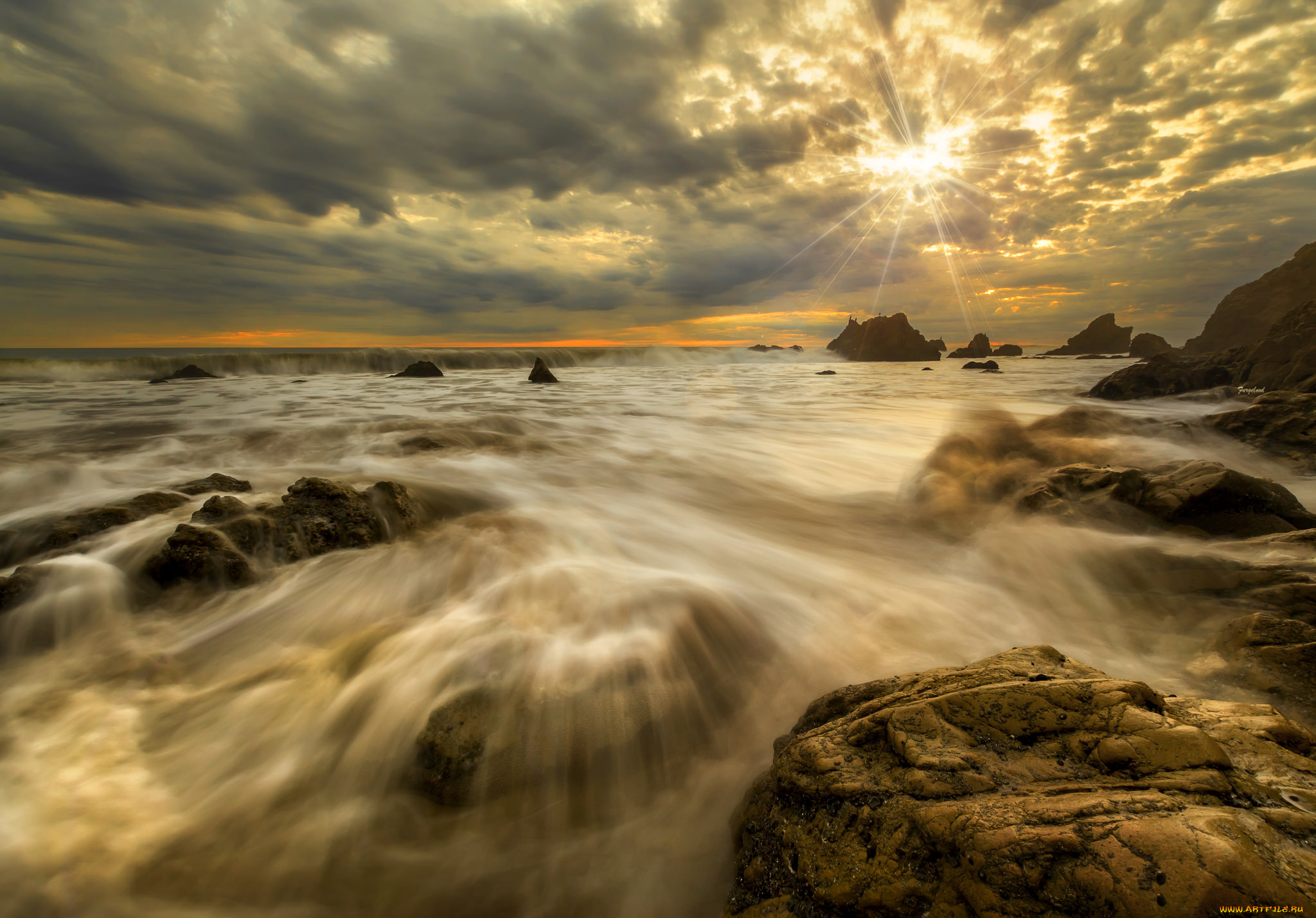 природа, побережье, берег, море