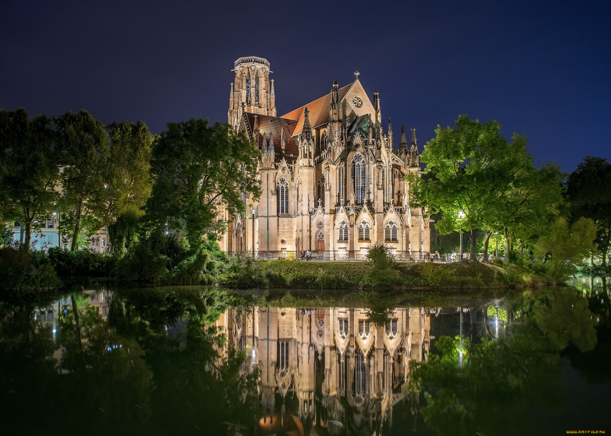 stuttgart, города, -, католические, соборы, , костелы, , аббатства, храм