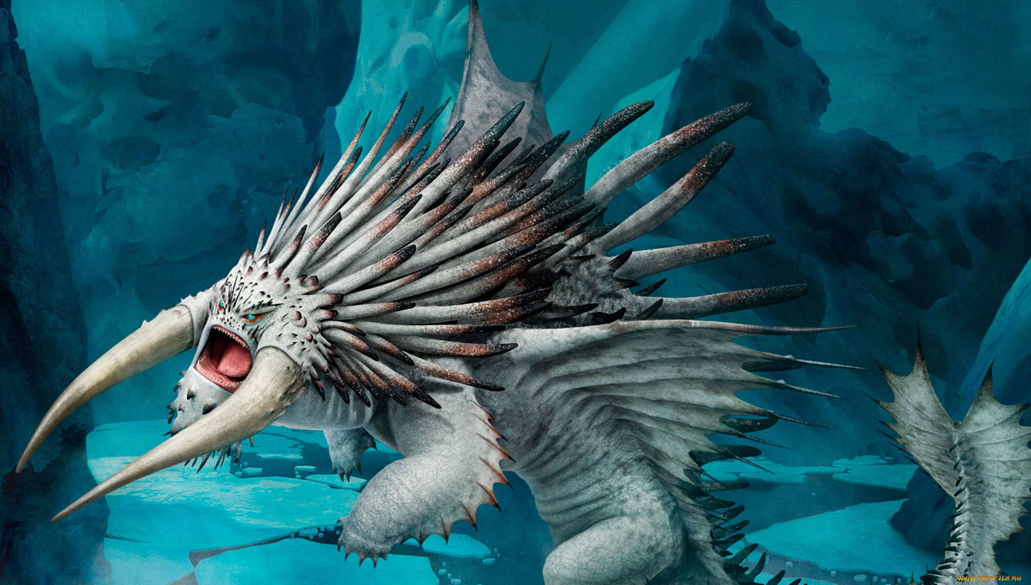 фэнтези, драконы, дракон, монстр, рога, колючий, чудище, зверь