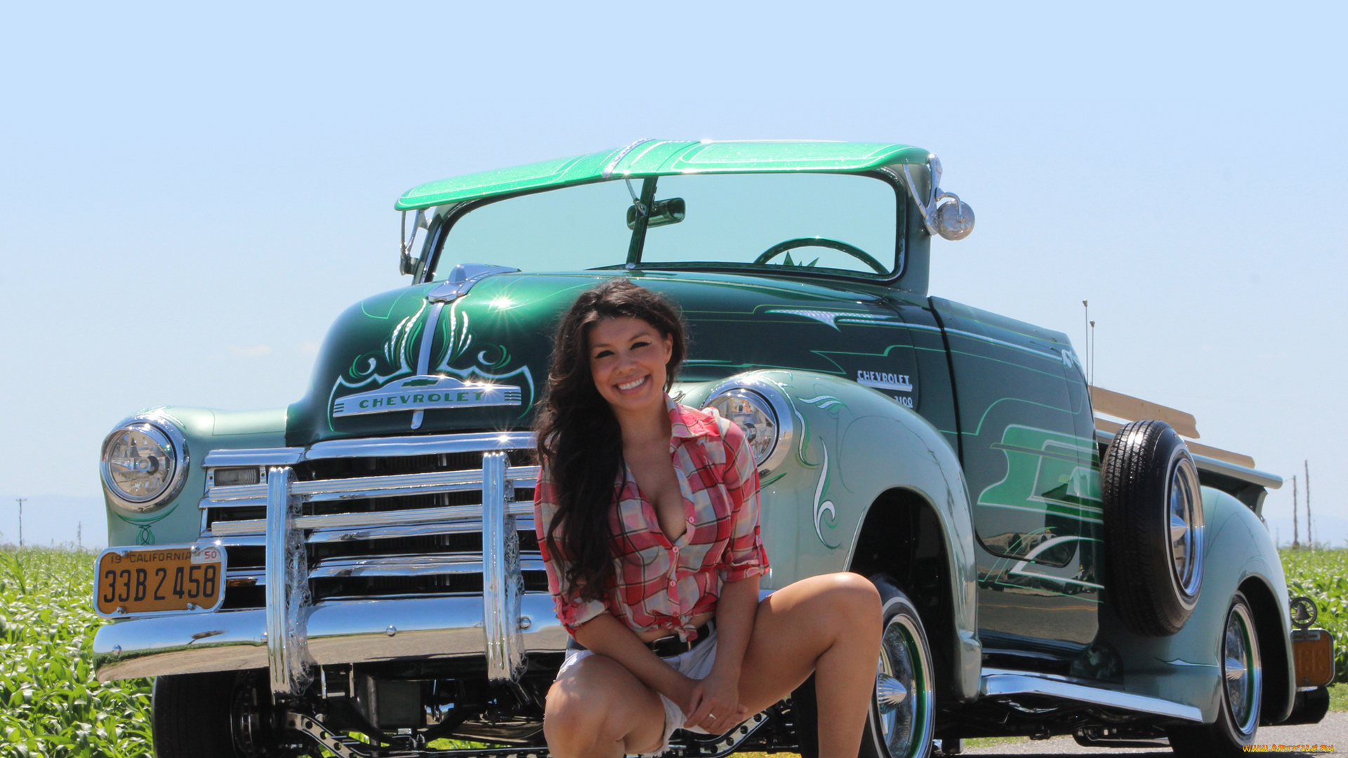 автомобили, -авто, с, девушками, gmc