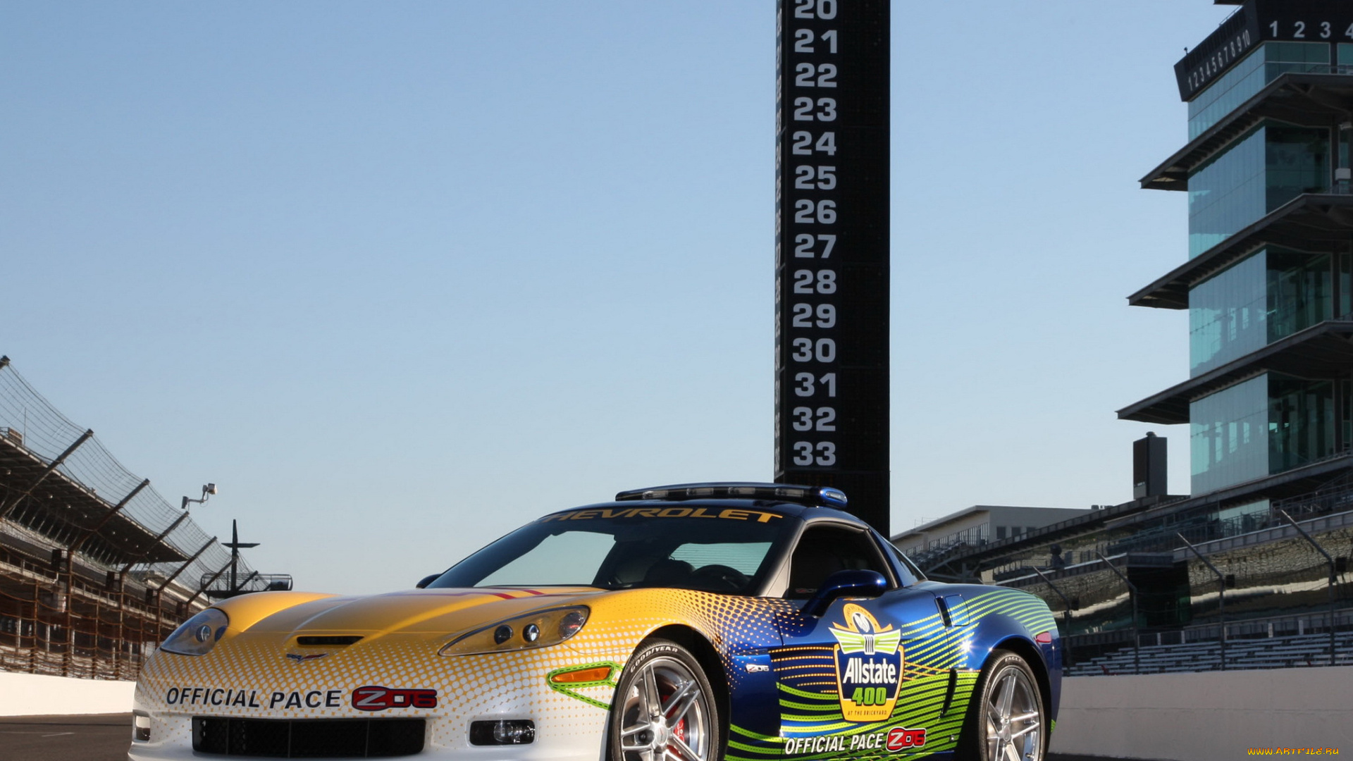 corvette, z06, allstate, 400, pace, car, 2008, автомобили, corvette, z06, allstate, 400, pace, car, 2008