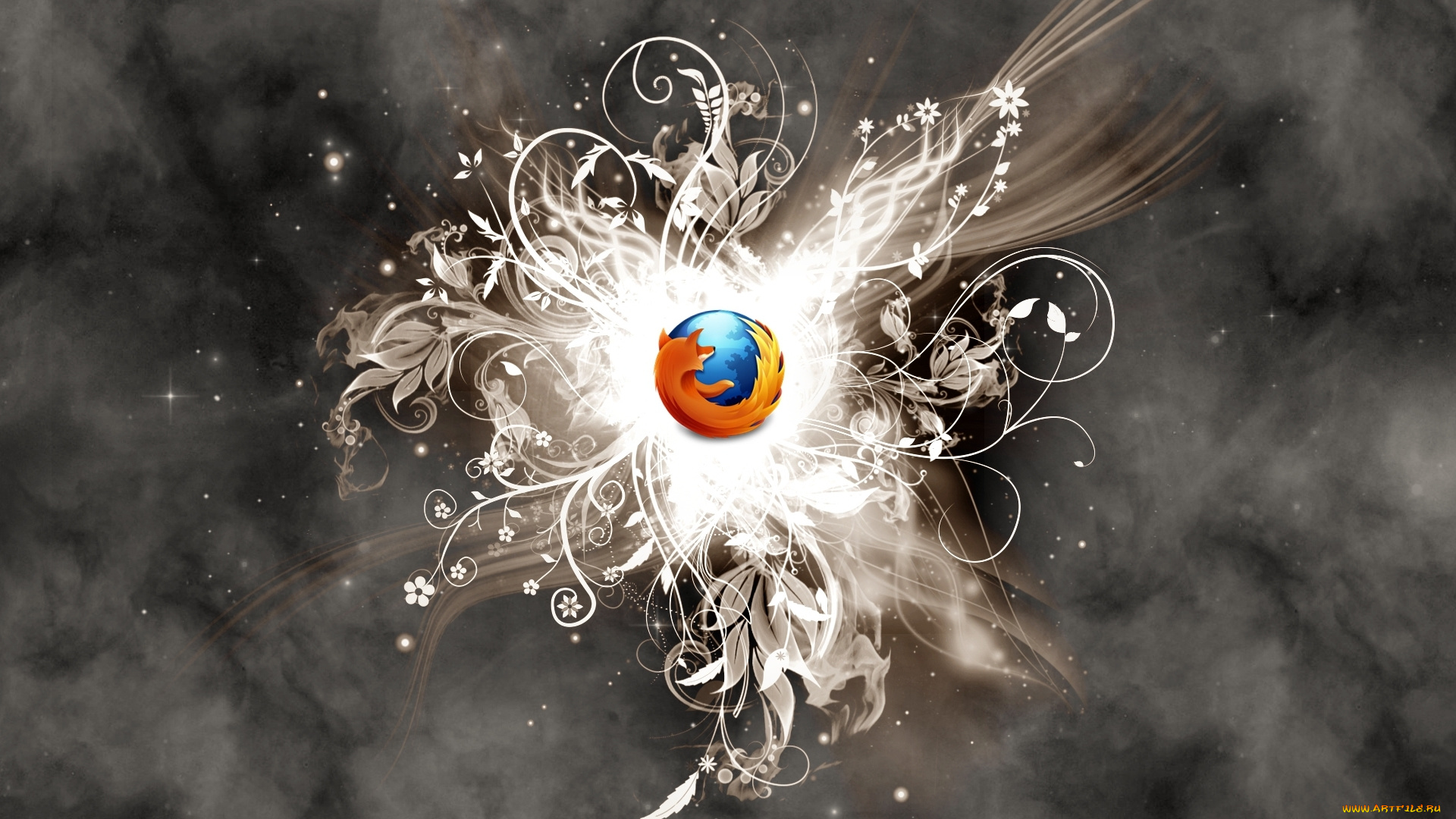 компьютеры, mozilla, firefox, фон, логотип