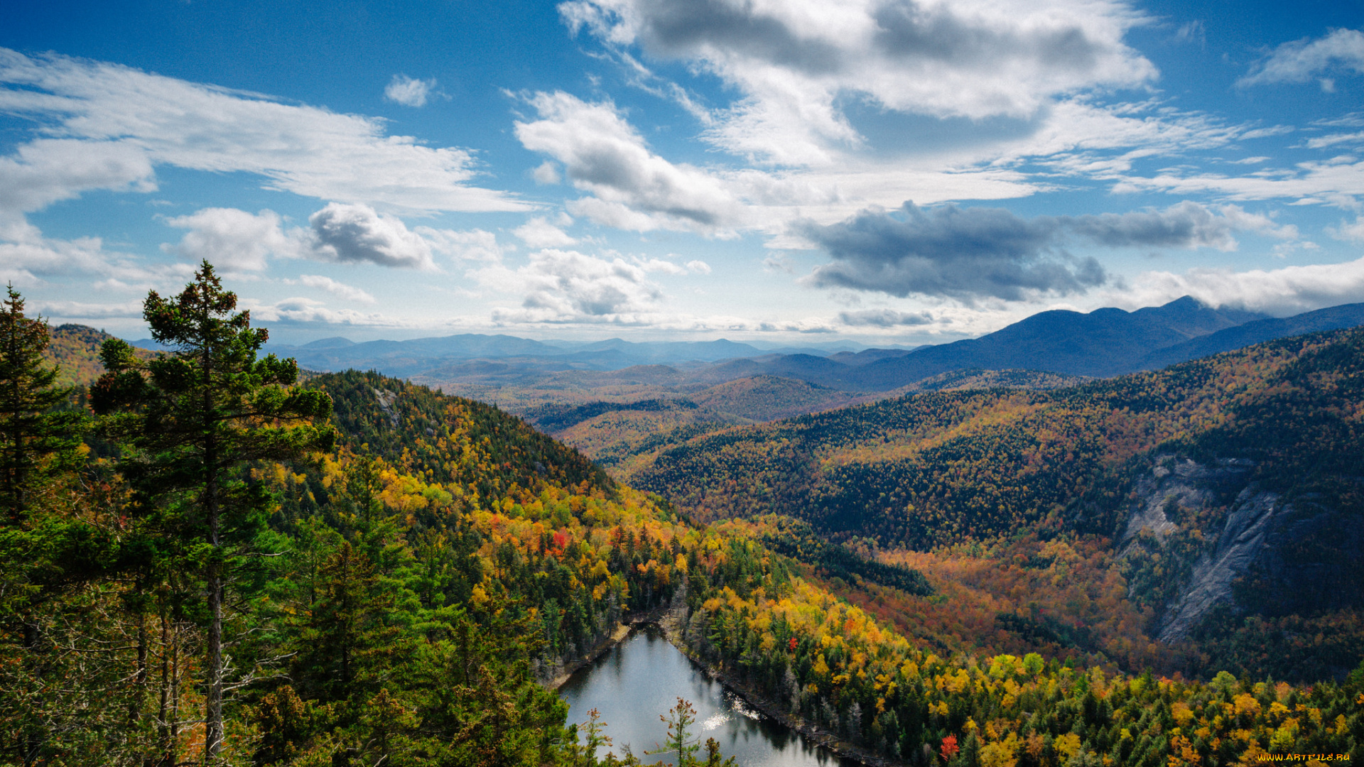 природа, горы, простор