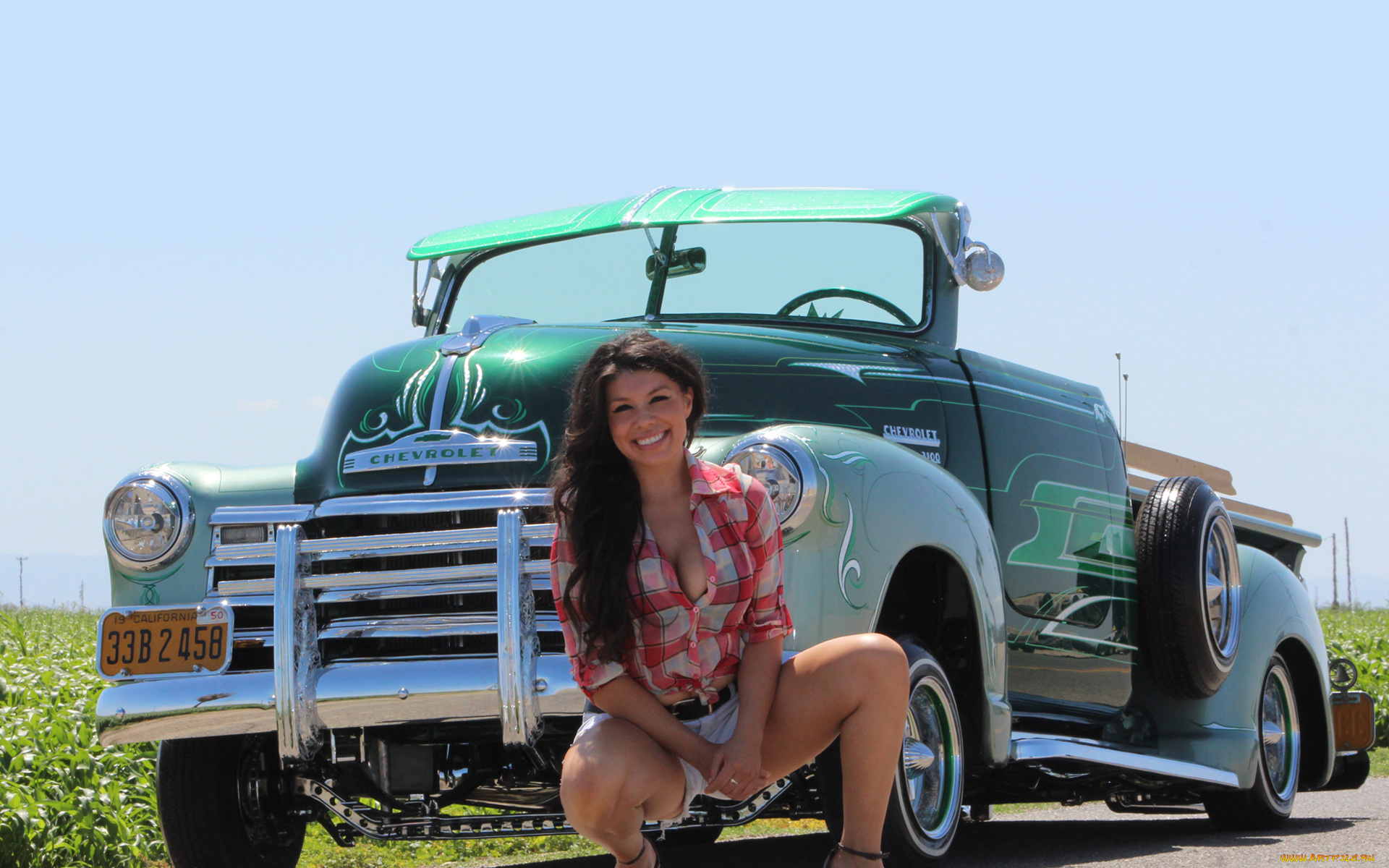 автомобили, -авто, с, девушками, gmc