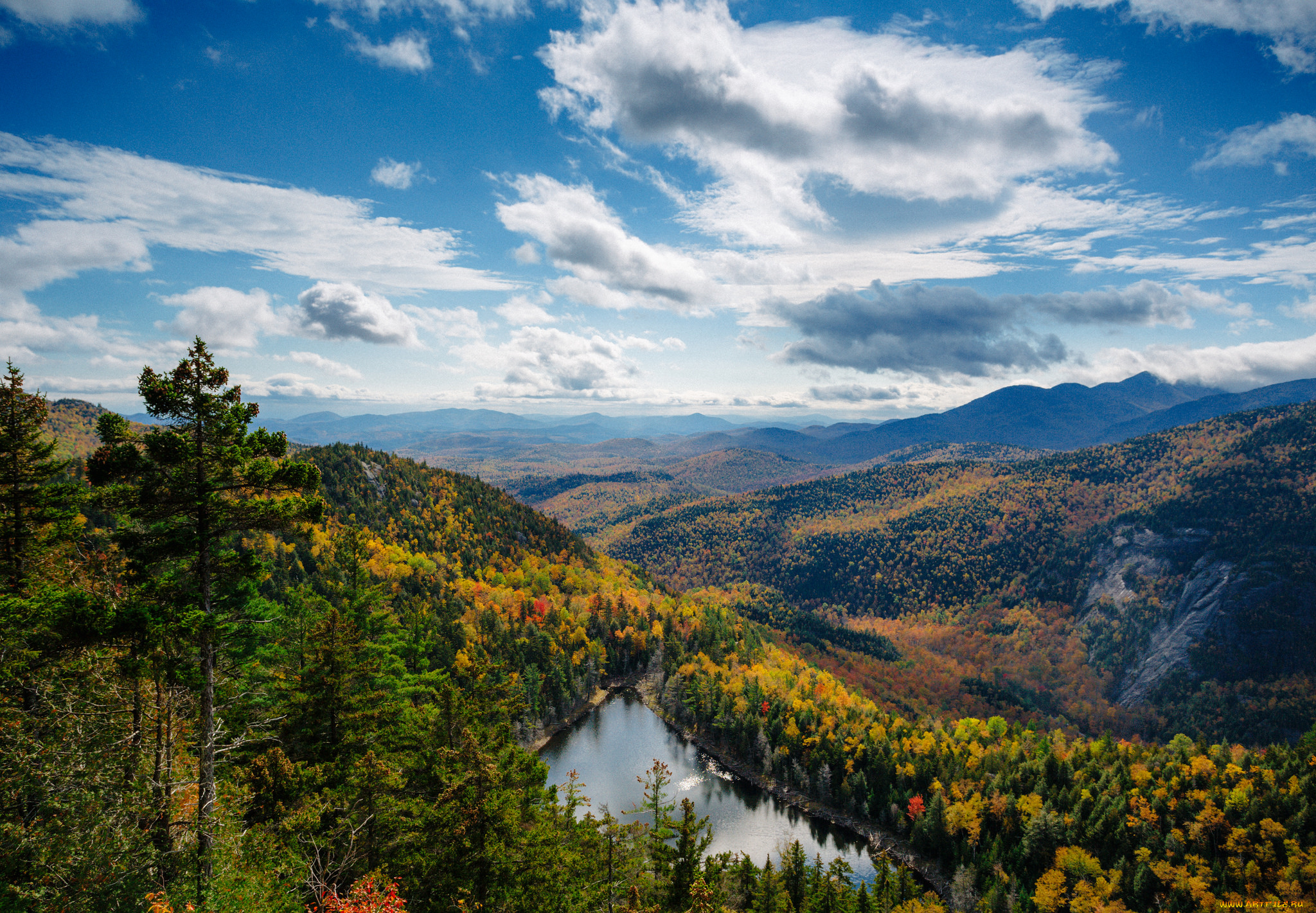 природа, горы, простор