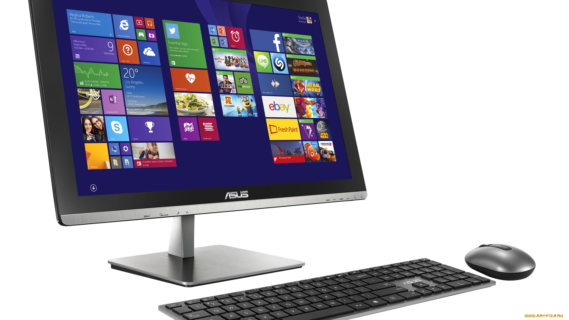 asus, компьютеры, мониторы, , ноутбуки, моноблок, компьютер, клавиатура, мышка