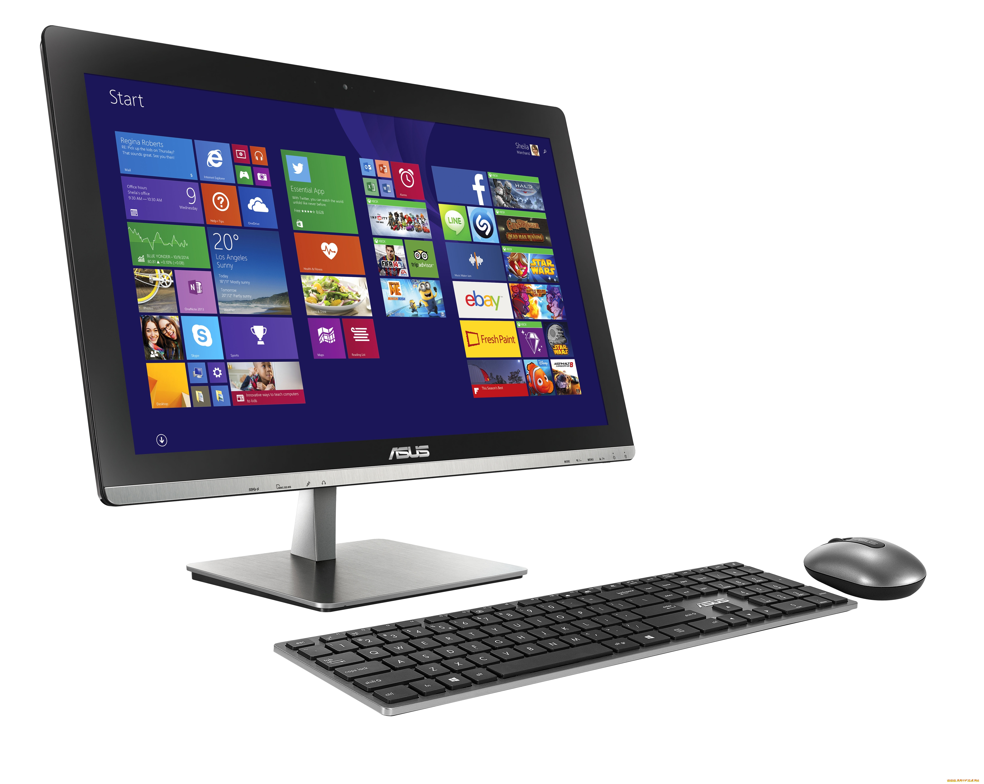 asus, компьютеры, мониторы, , ноутбуки, моноблок, компьютер, клавиатура, мышка