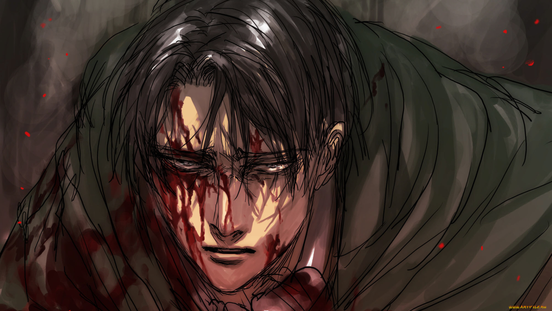 аниме, shingeki, no, kyojin, атака, титанов