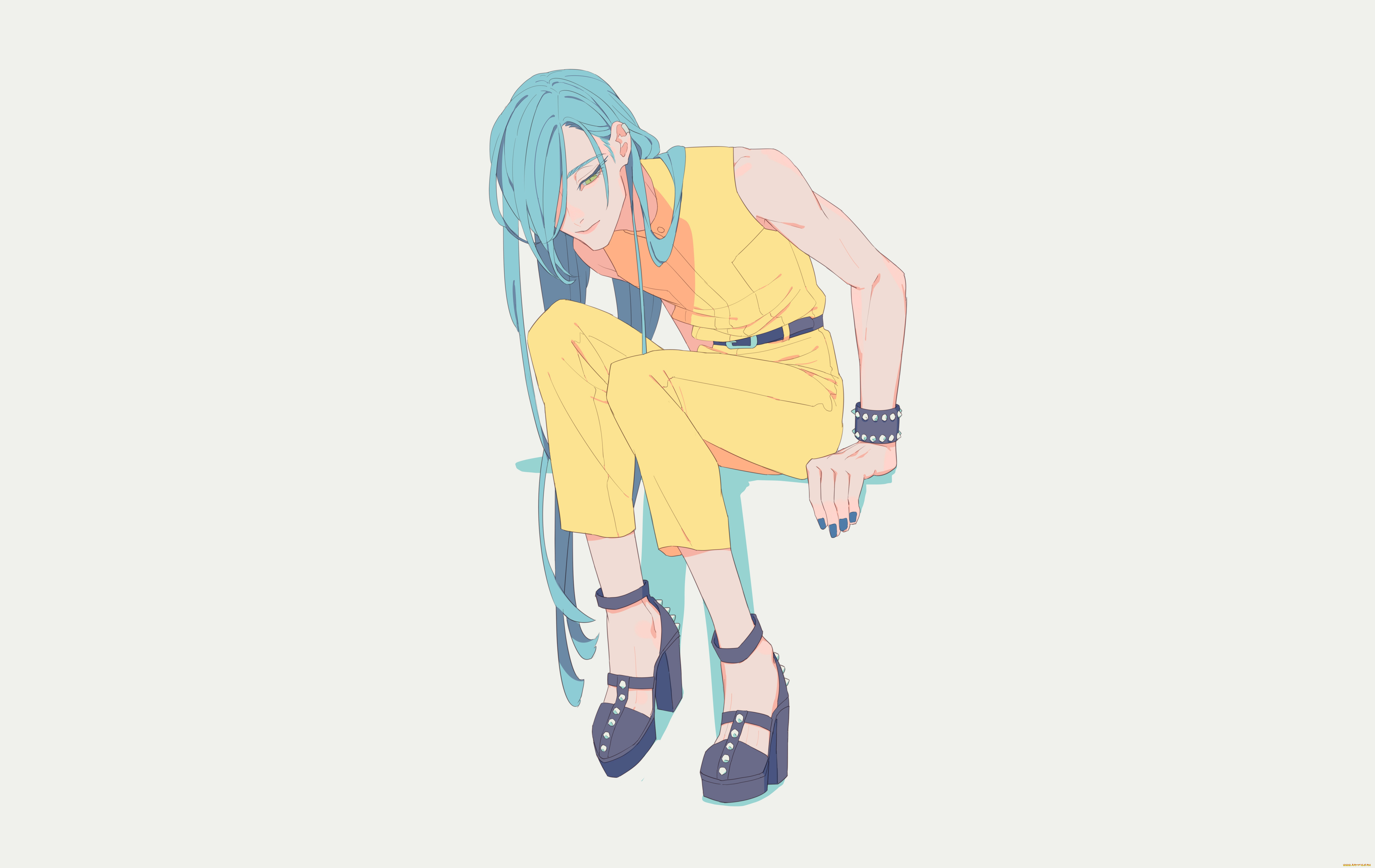 аниме, touken, ranbu, nikkari, aoe