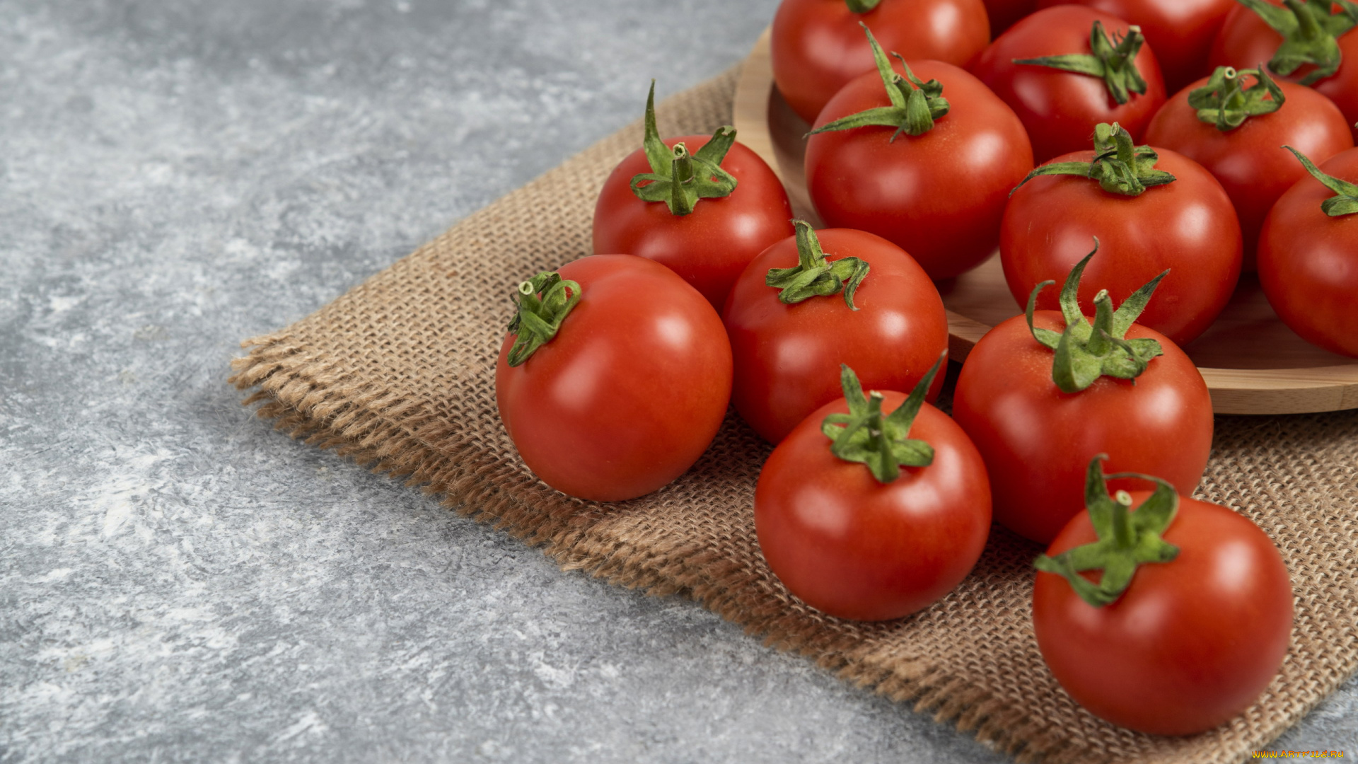 еда, помидоры, спелый, красные