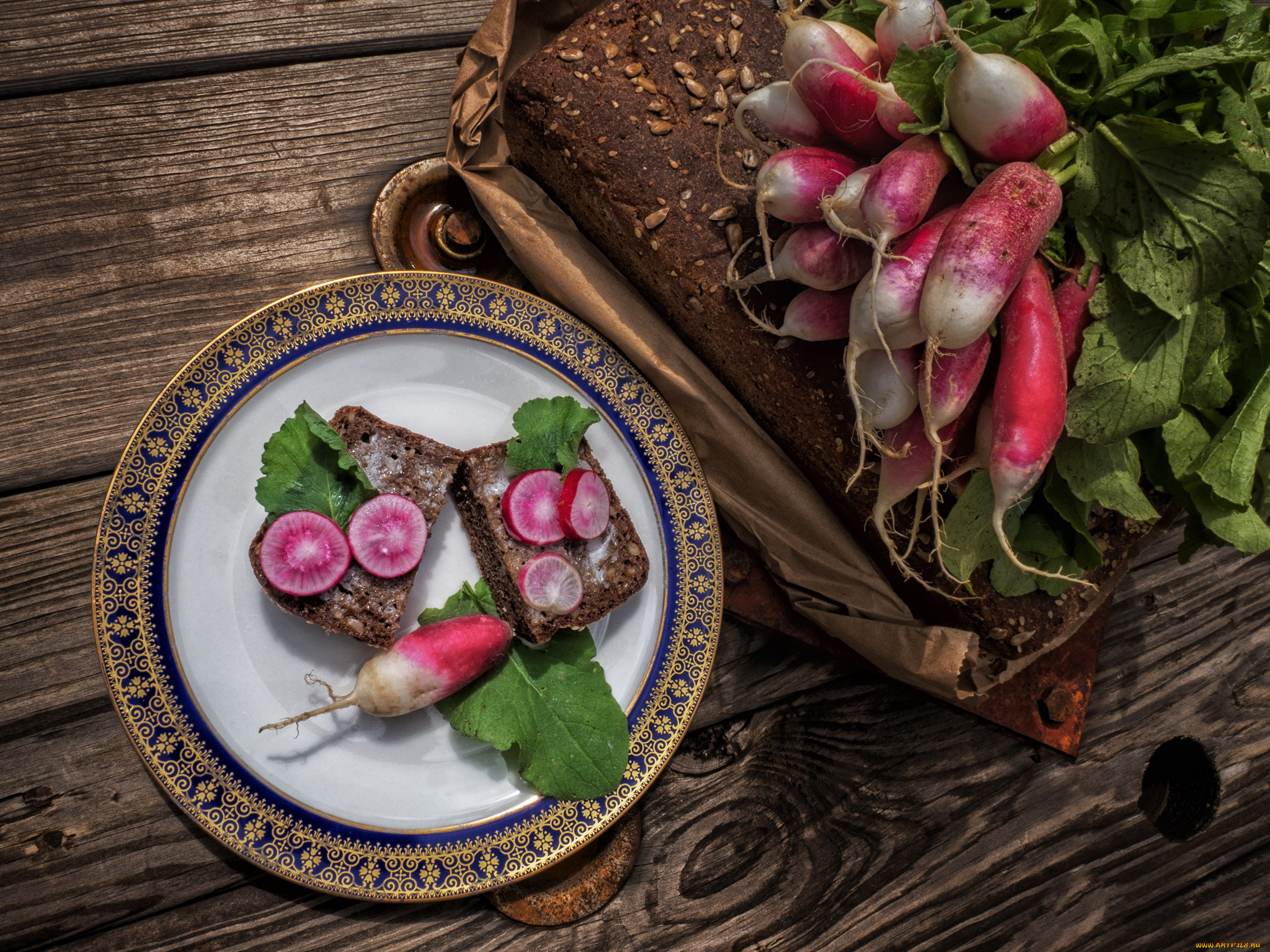 еда, редис, , репа, , редька, черный, хлеб, бутерброд