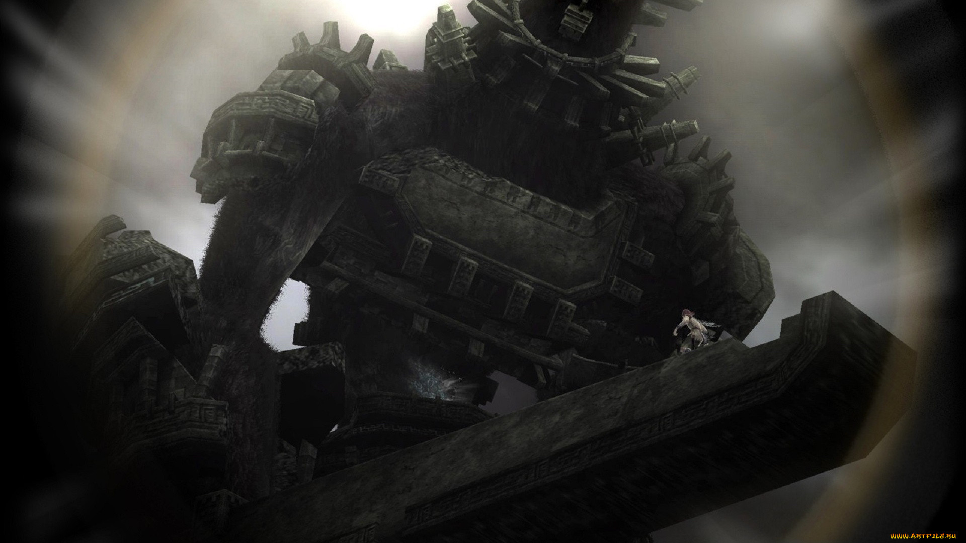 видео, игры, shadow, of, the, colossus, голем, колосс, шипы, оружие