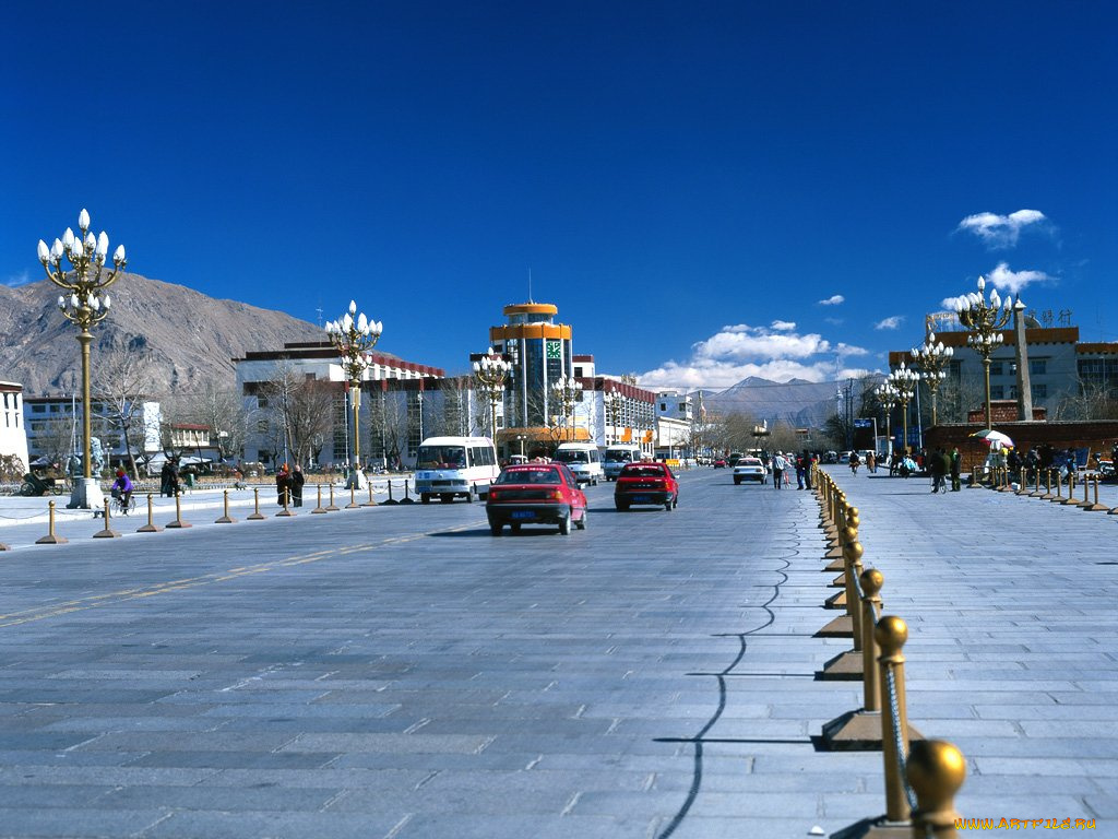 города, другое, тибет, округ, китая, шигадзе, sigatse, xigaze, shigatse