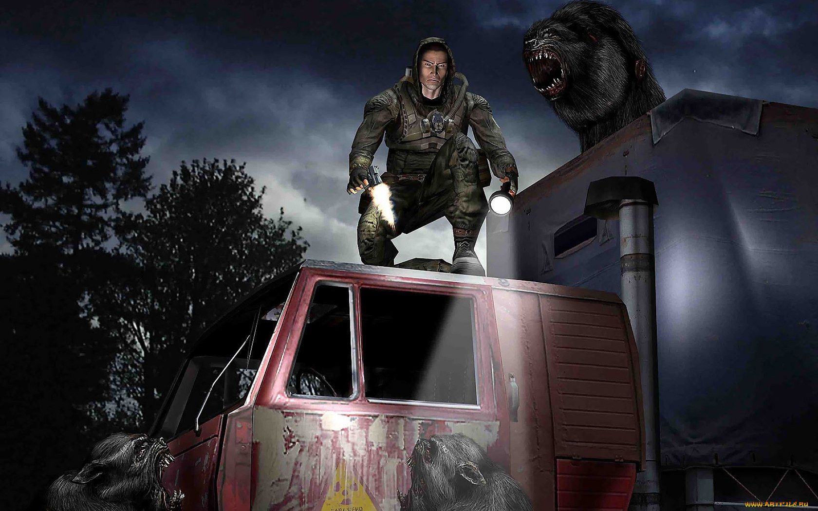 stalker, ciear, sky, видео, игры, clear