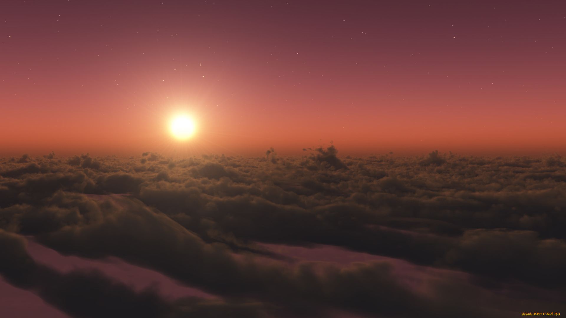 природа, облака