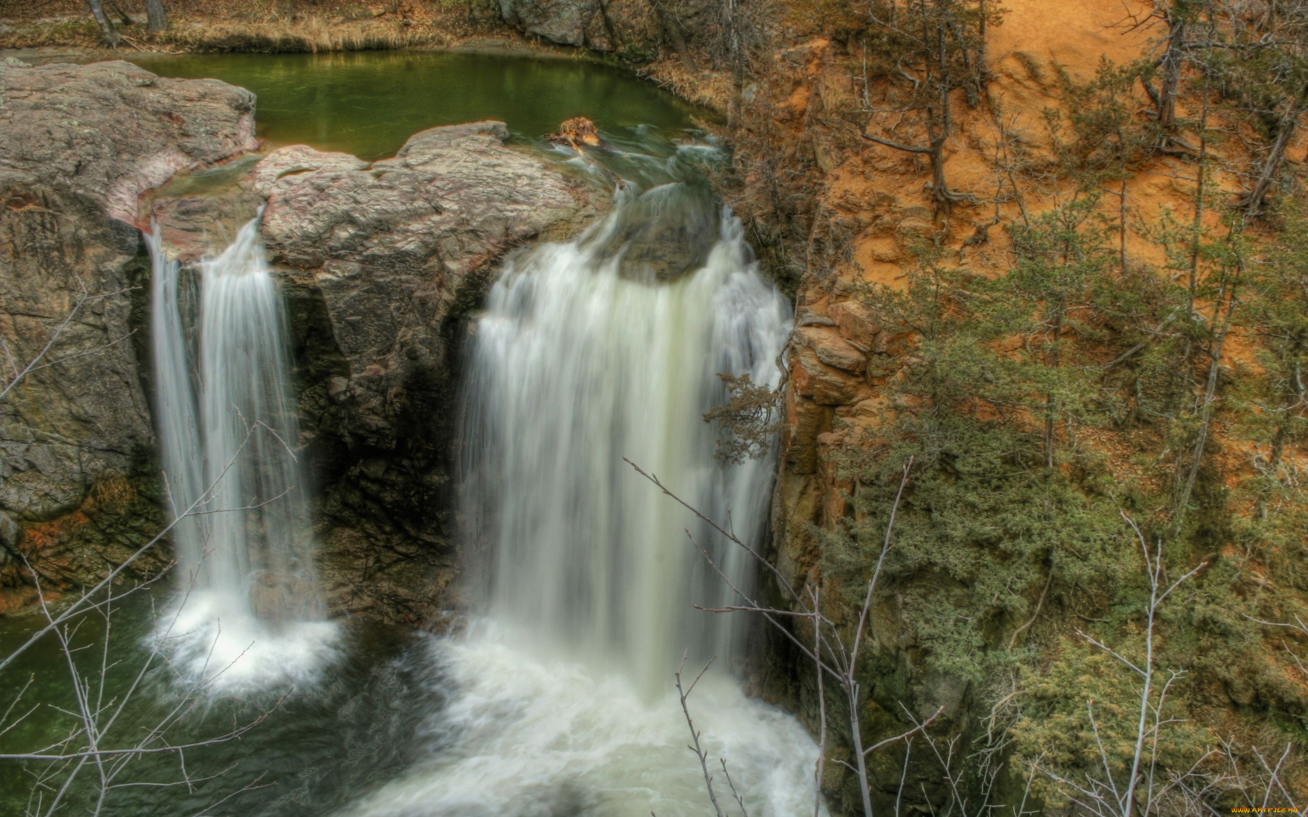 природа, водопады