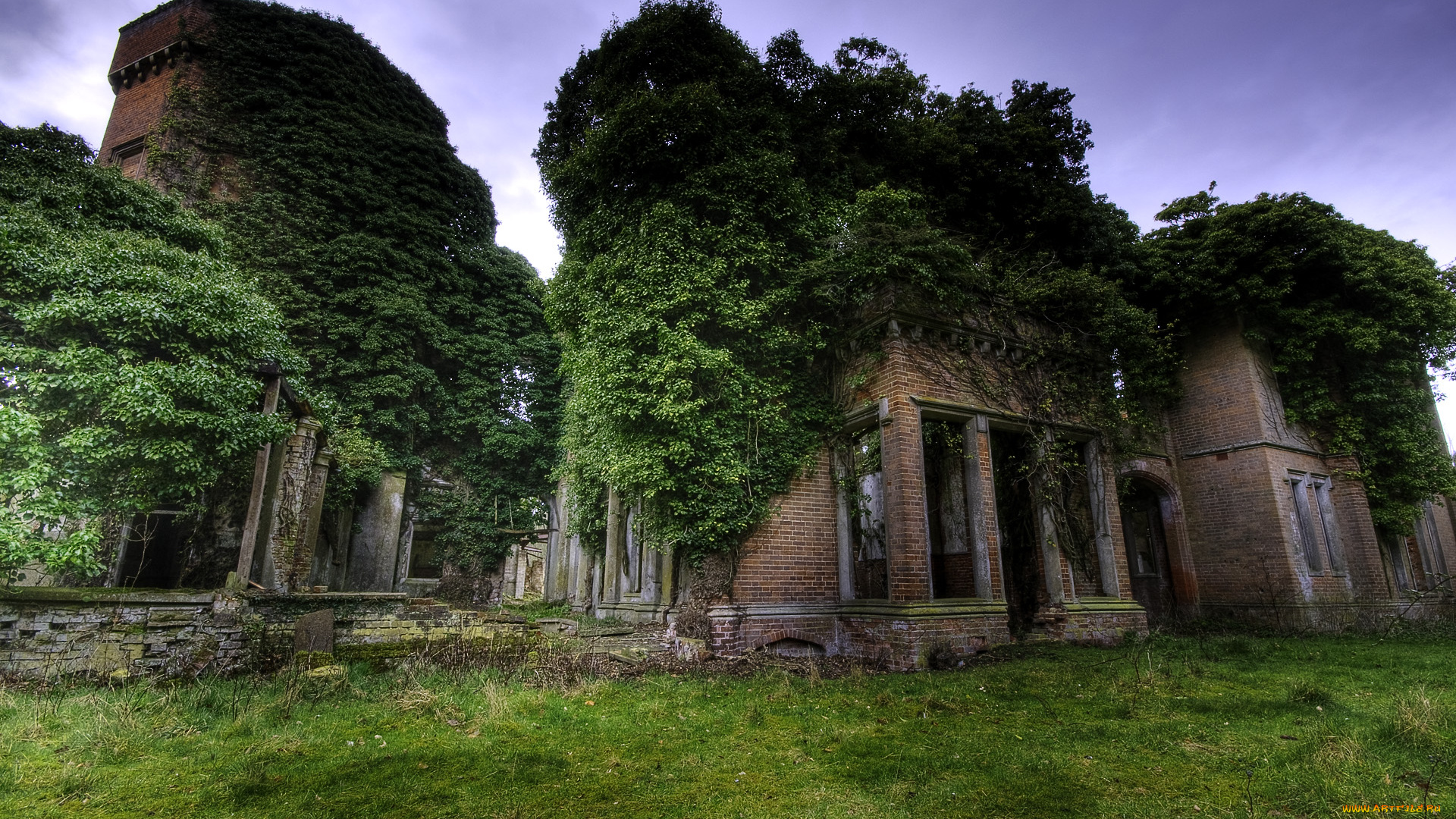 rougham, hall, by, andrew, stawarz, разное, развалины, руины, металлолом, англия