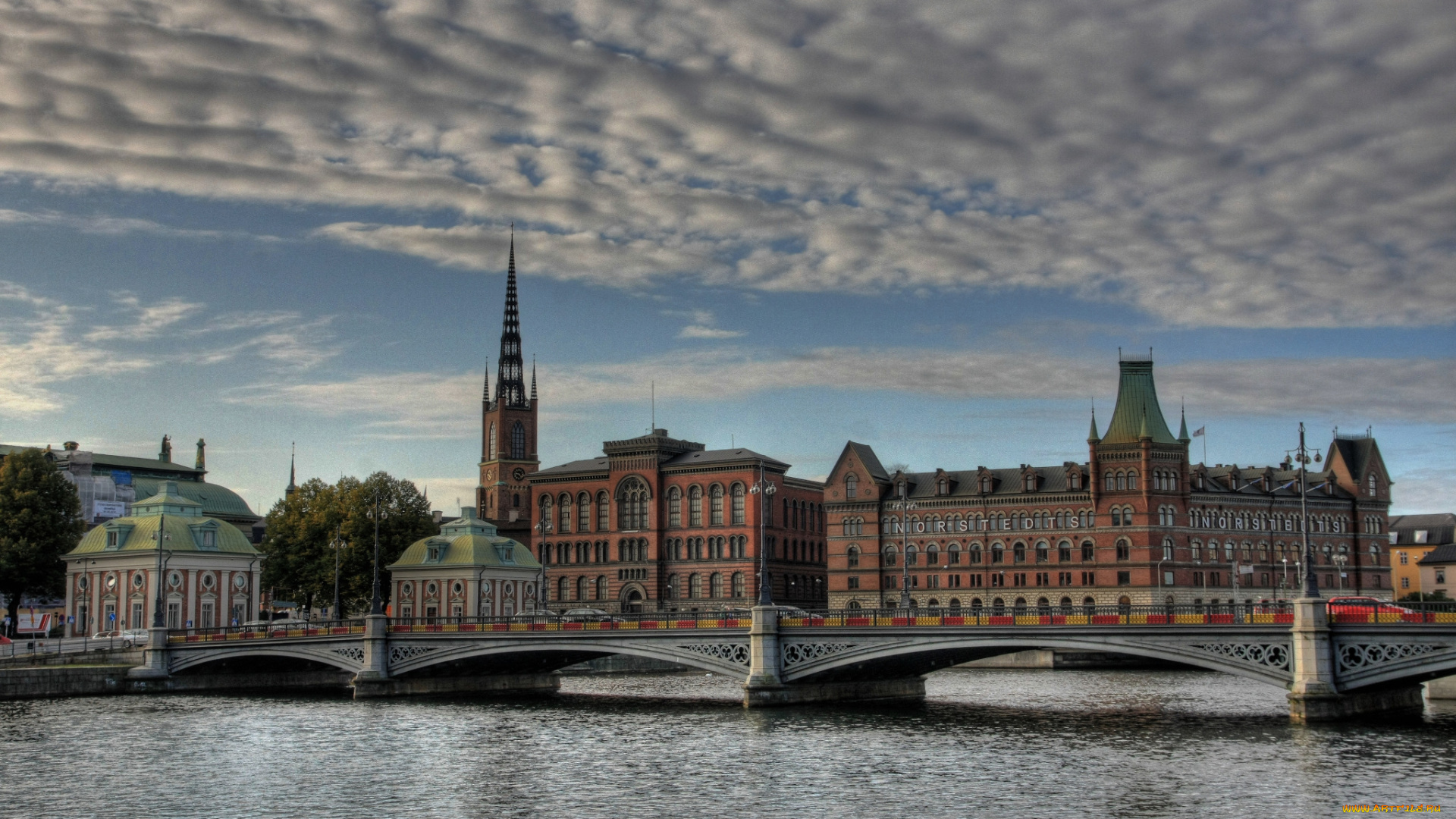 stockholm, города, стокгольм, швеция, мост