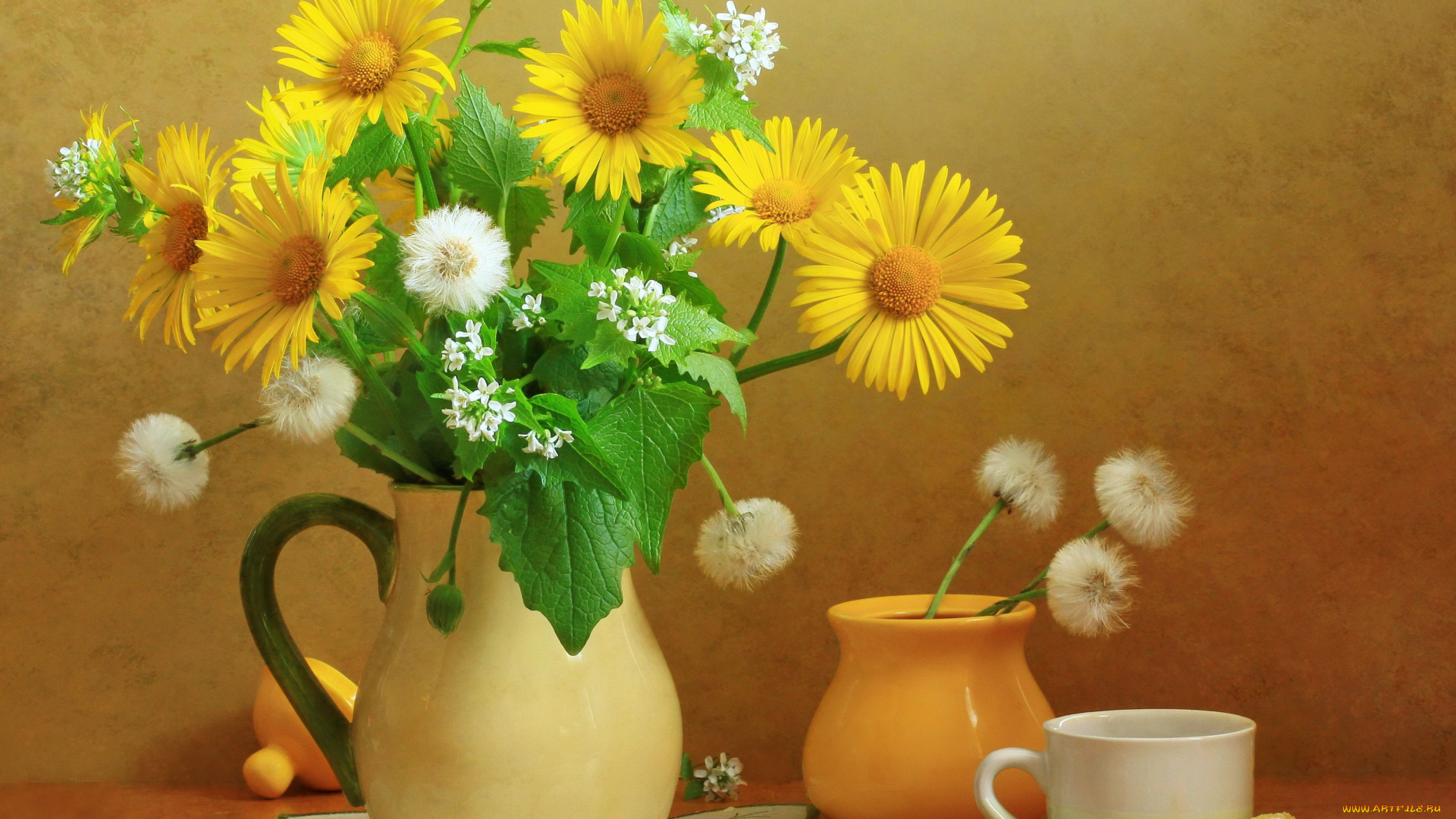 еда, натюрморт, цветы