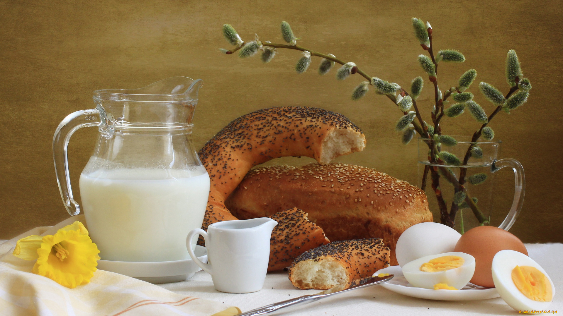 еда, натюрморт, молоко
