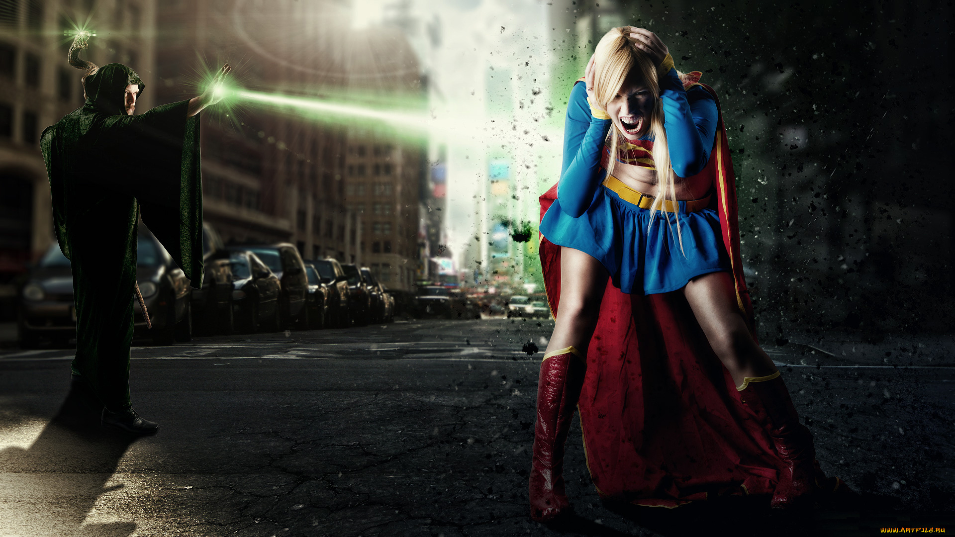 girl, of, steel, разное, компьютерный, дизайн, supergirl