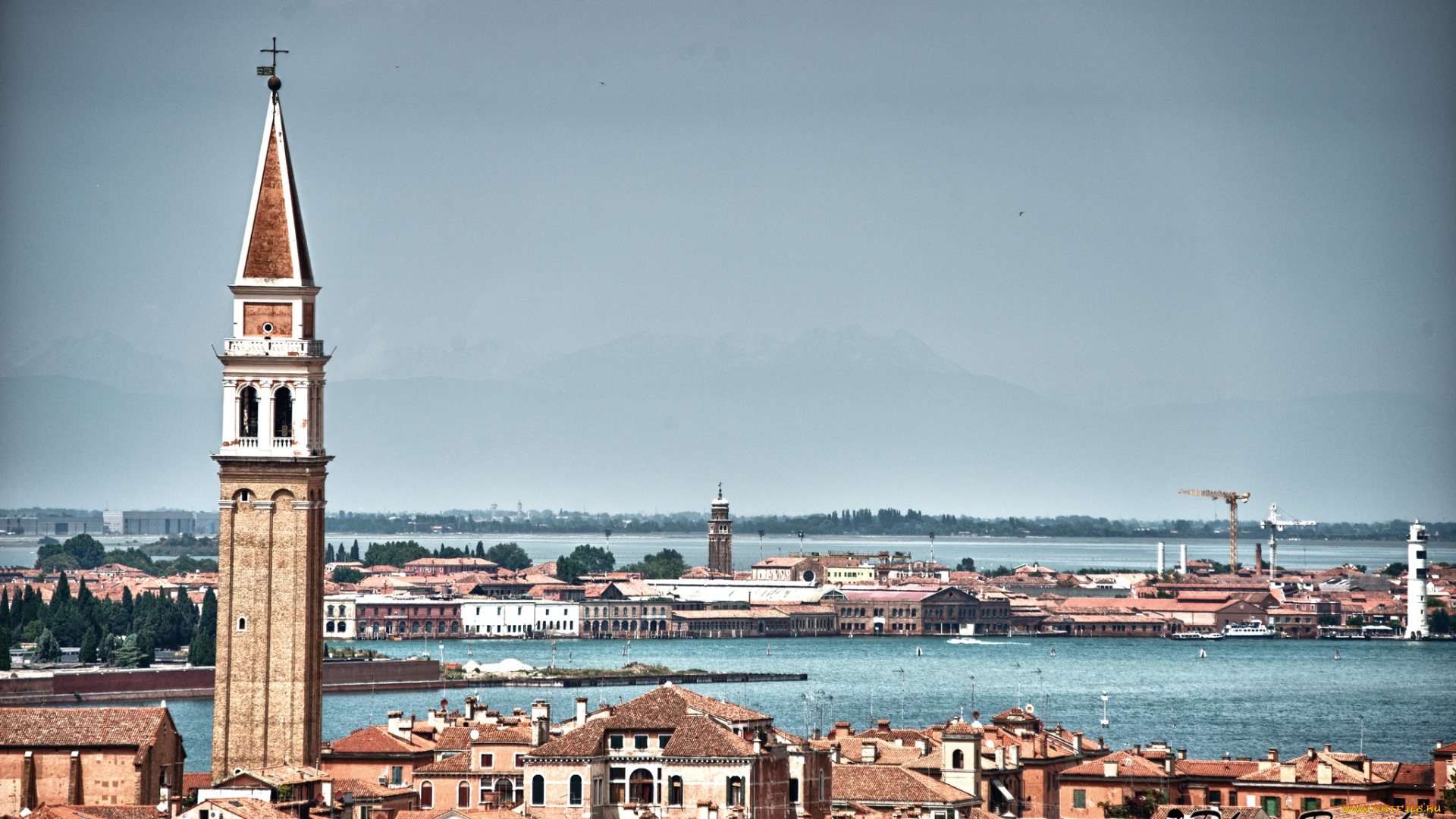 города, венеция, италия, панорама