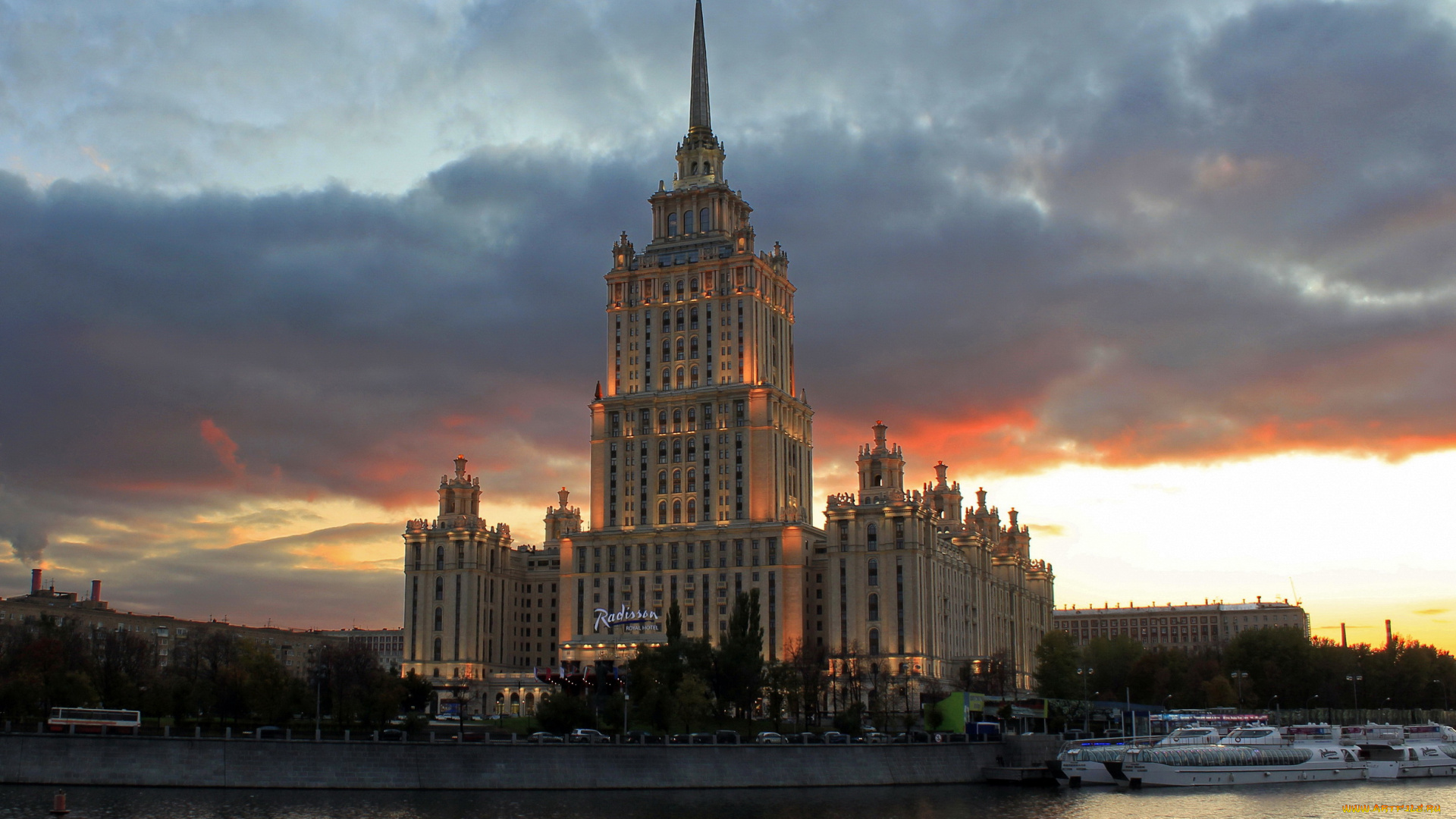 гостиница, украина, города, москва, россия,