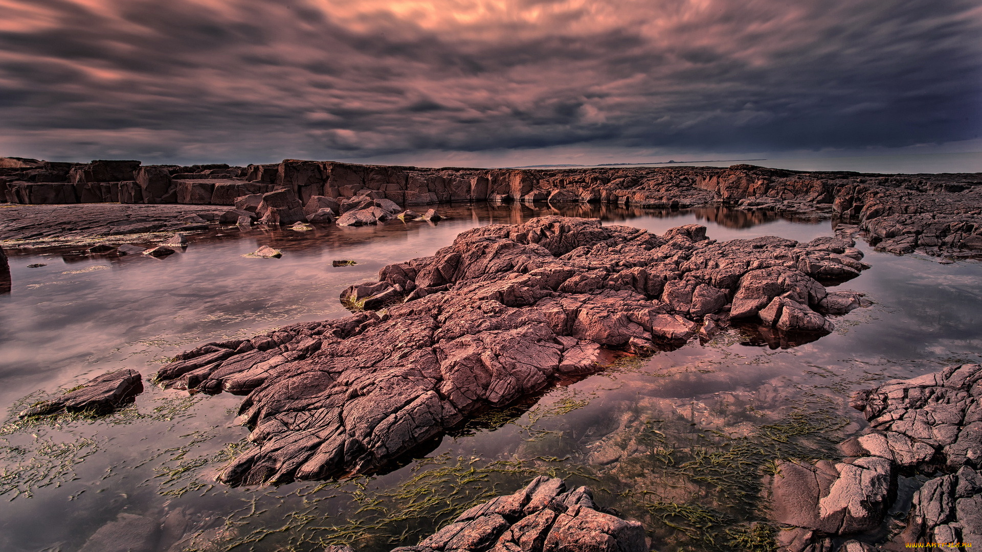пейзаж, природа, побережье, море, камни