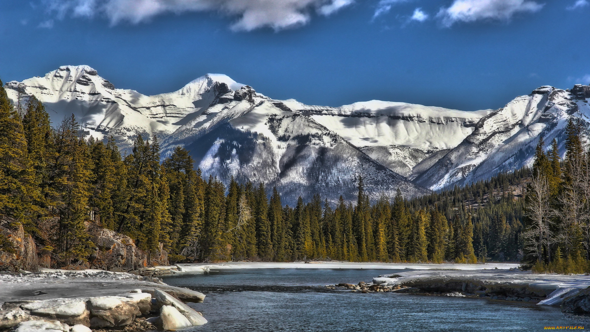 пейзаж, природа, реки, озера, canada, alberta, banff, горы, озеро