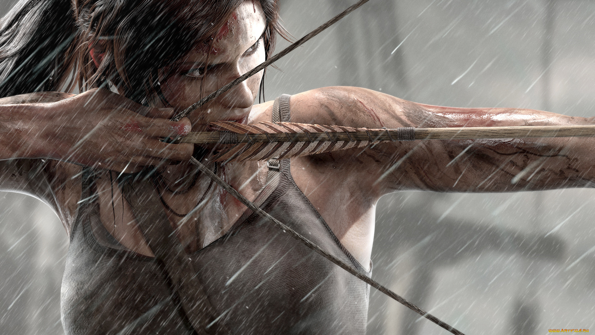 видео, игры, tomb, raider, 2013, лук, лара