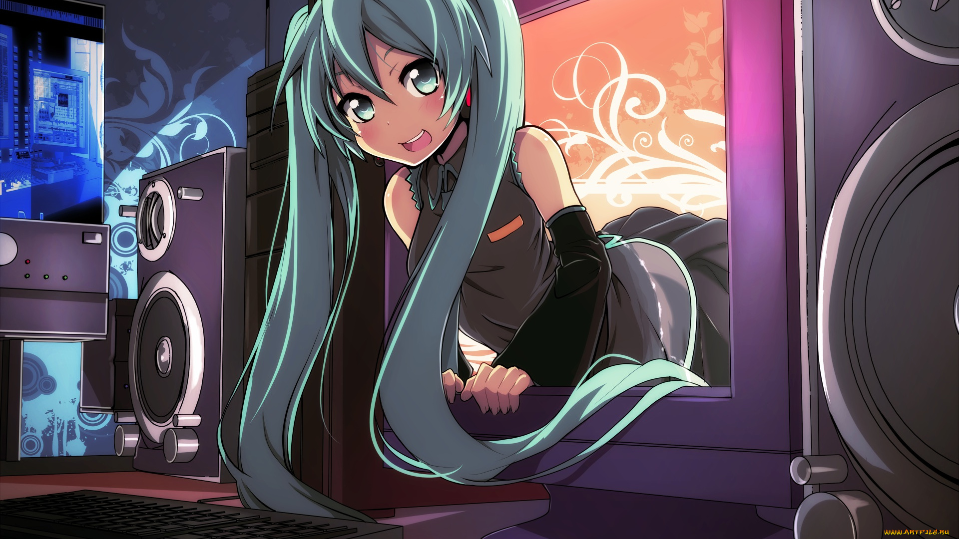 vocaloid, аниме, hatsune, miku