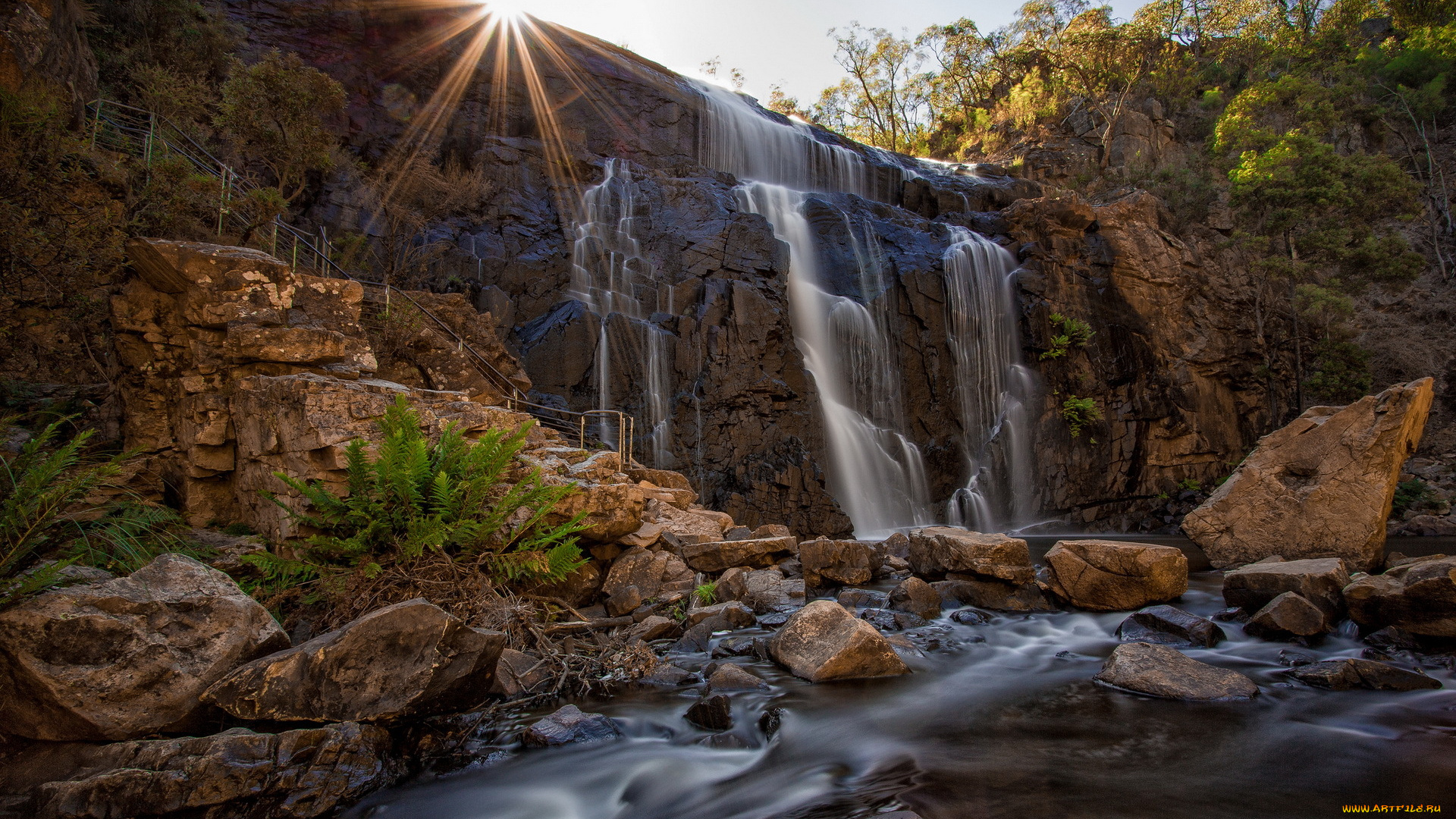 водопад, природа, водопады, mckenzies, fall, grampians, national, park, пейзаж