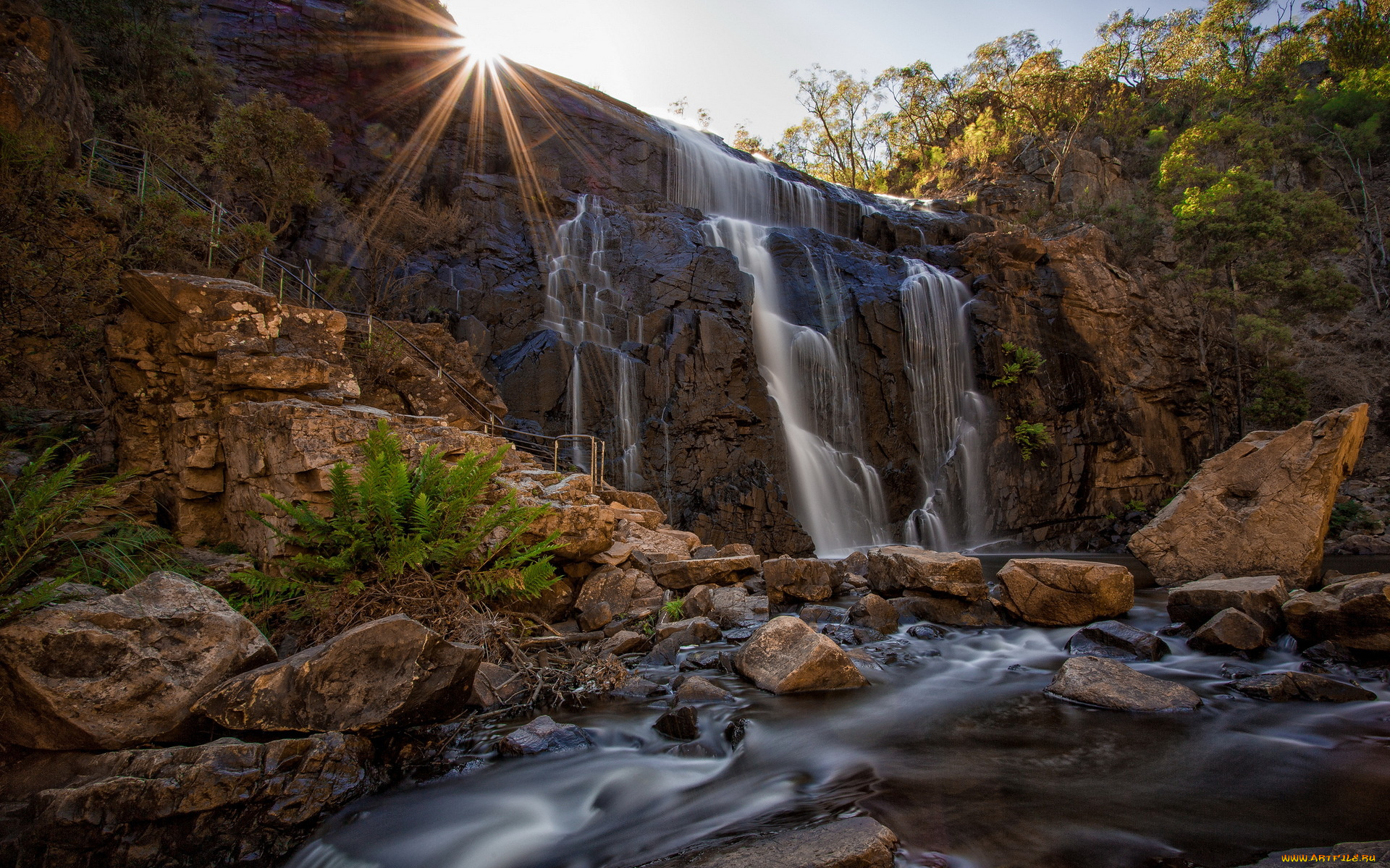 водопад, природа, водопады, mckenzies, fall, grampians, national, park, пейзаж