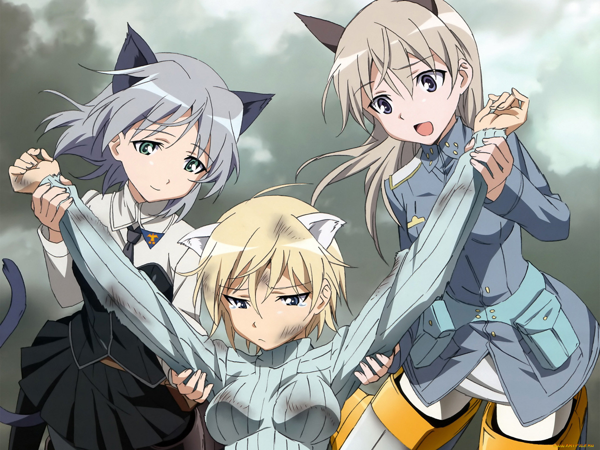 аниме, strike, witches
