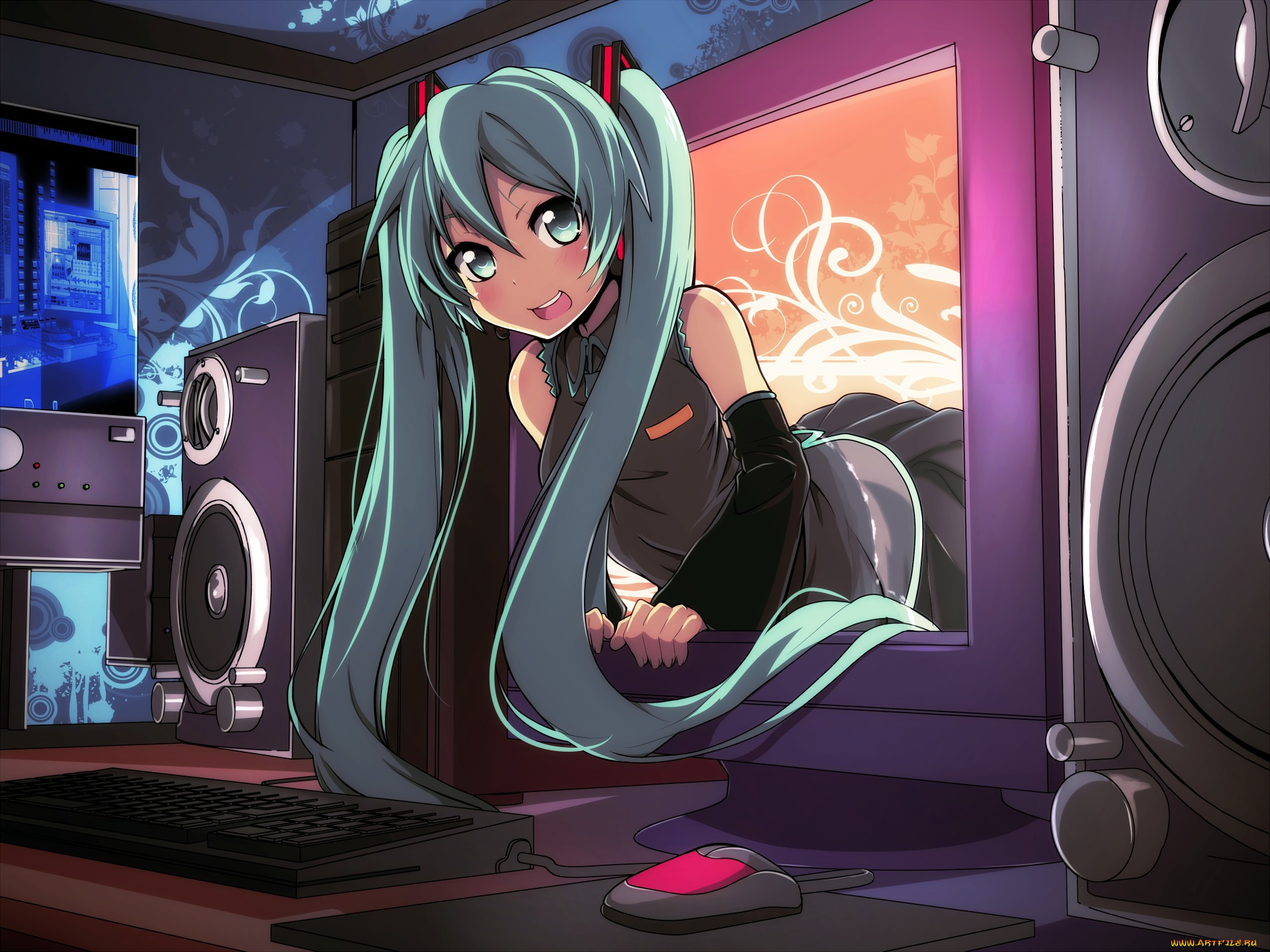 vocaloid, аниме, hatsune, miku
