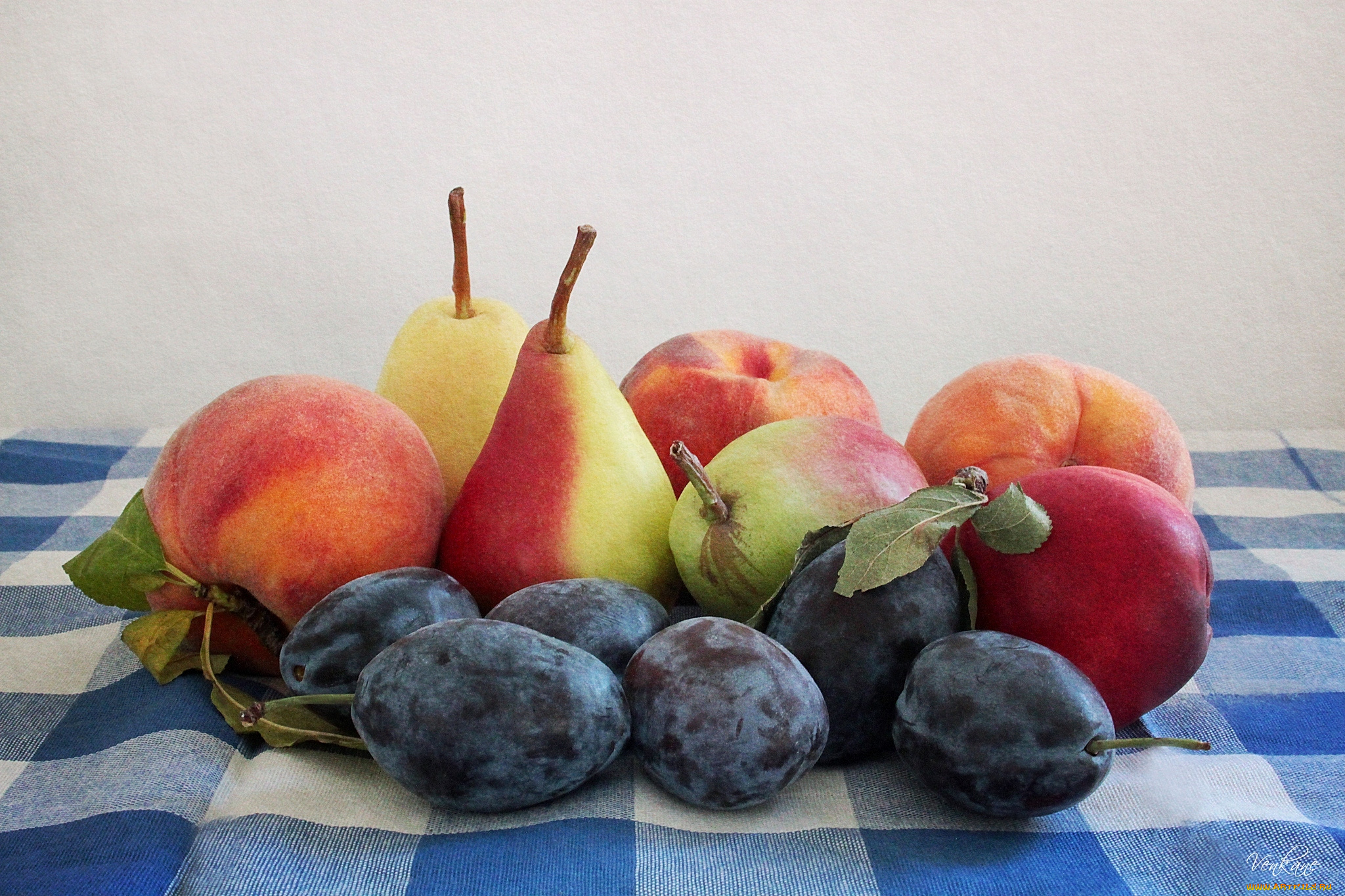 еда, фрукты, ягоды, груши, сливы, персики